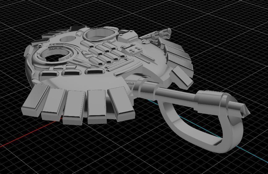 Pendant tank 3D print model_9