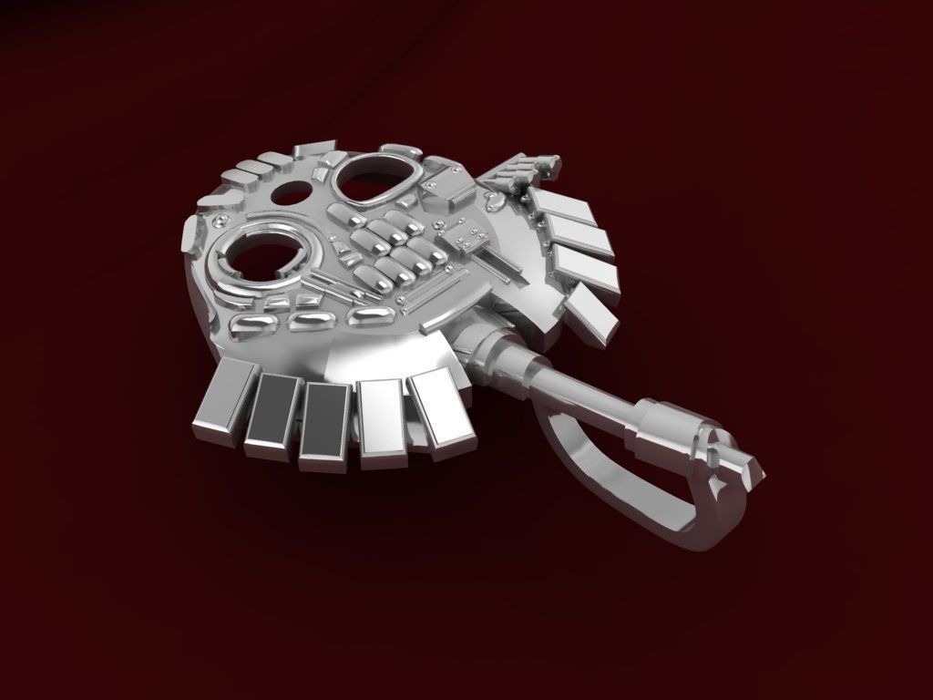 Pendant tank 3D print model_4