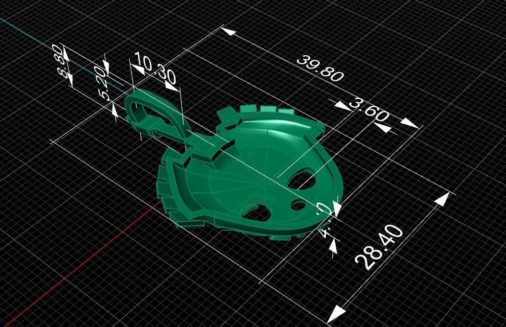 Pendant tank 3D print model_13