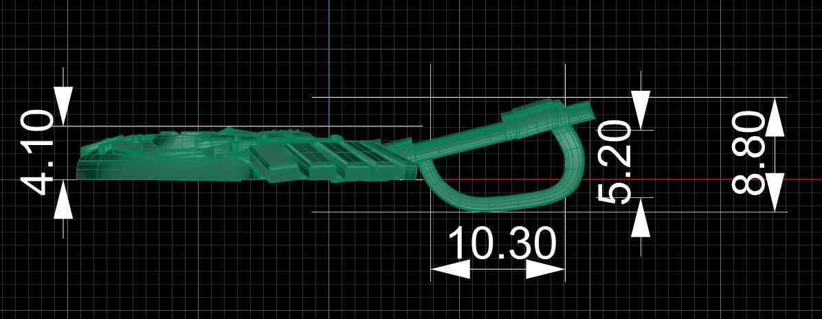 Pendant tank 3D print model_16