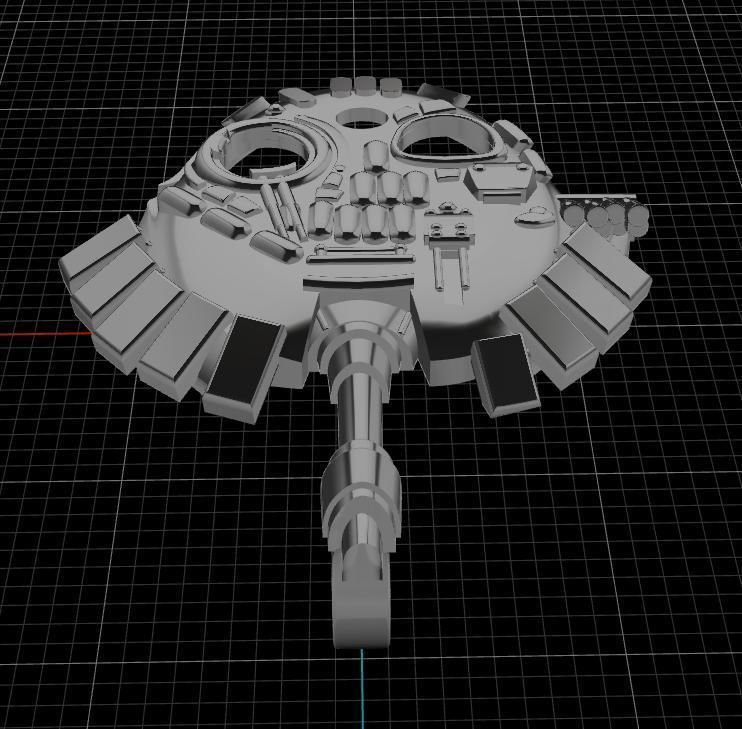 Pendant tank 3D print model_10