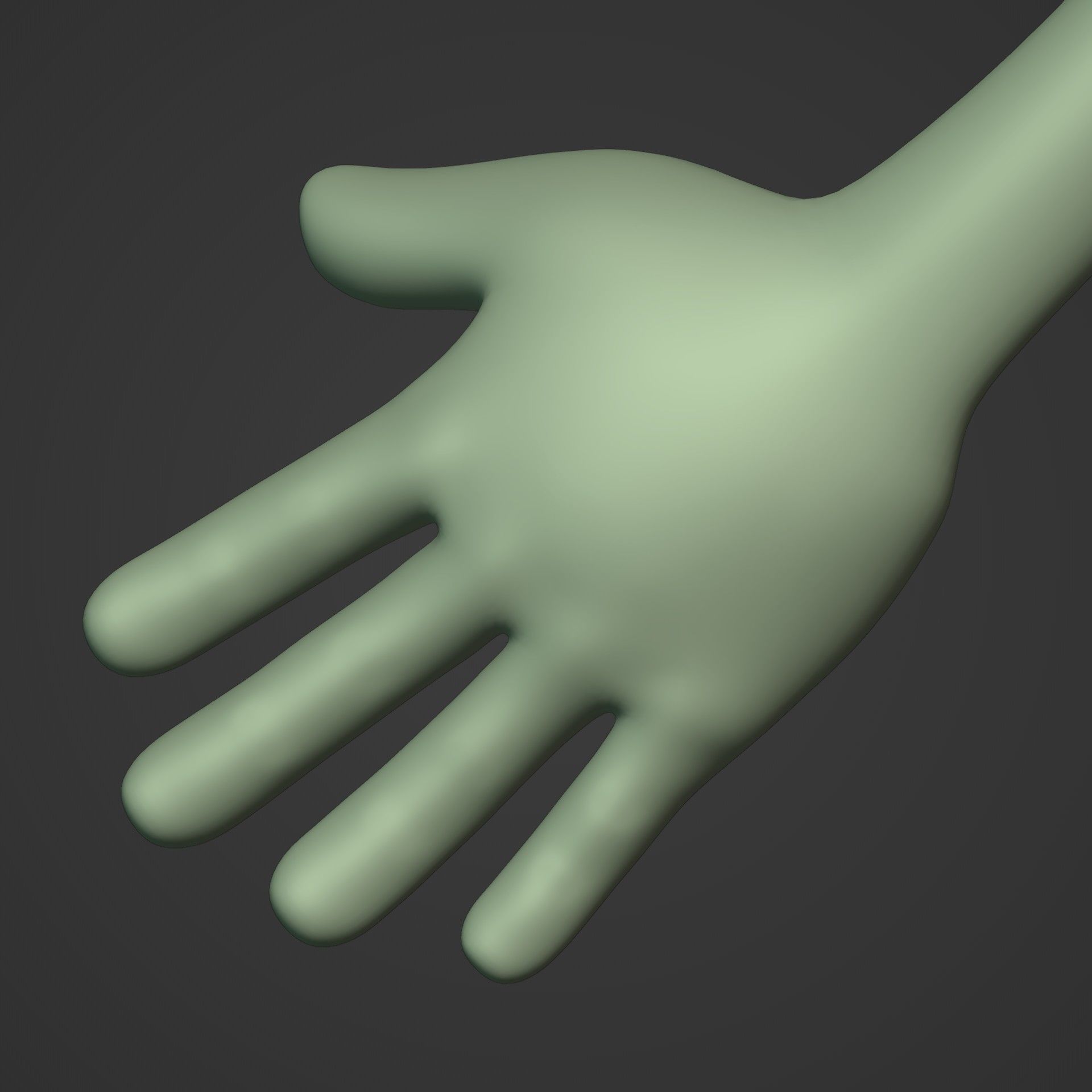 Cartoon Arms and Legs Low-poly 3D model_14