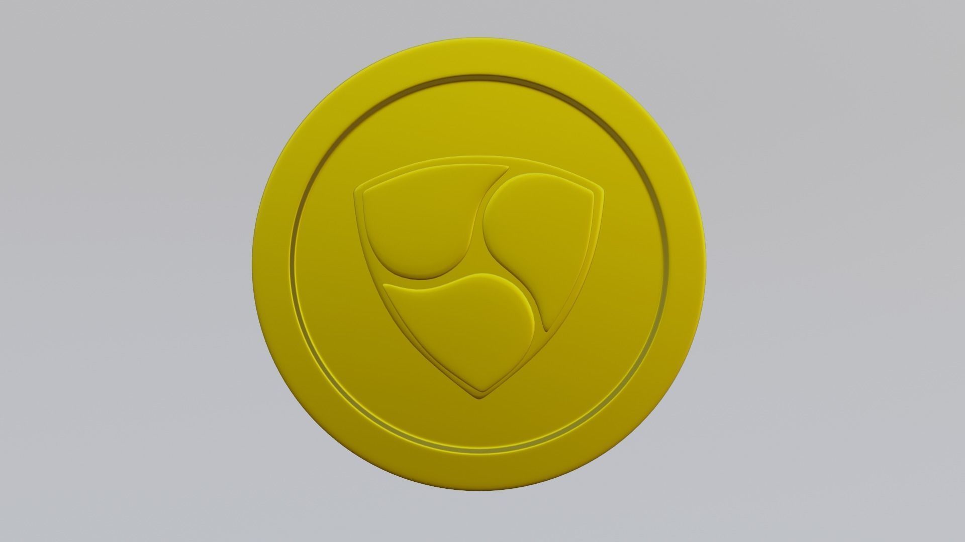 Nem Coin Low-poly 3D model_5