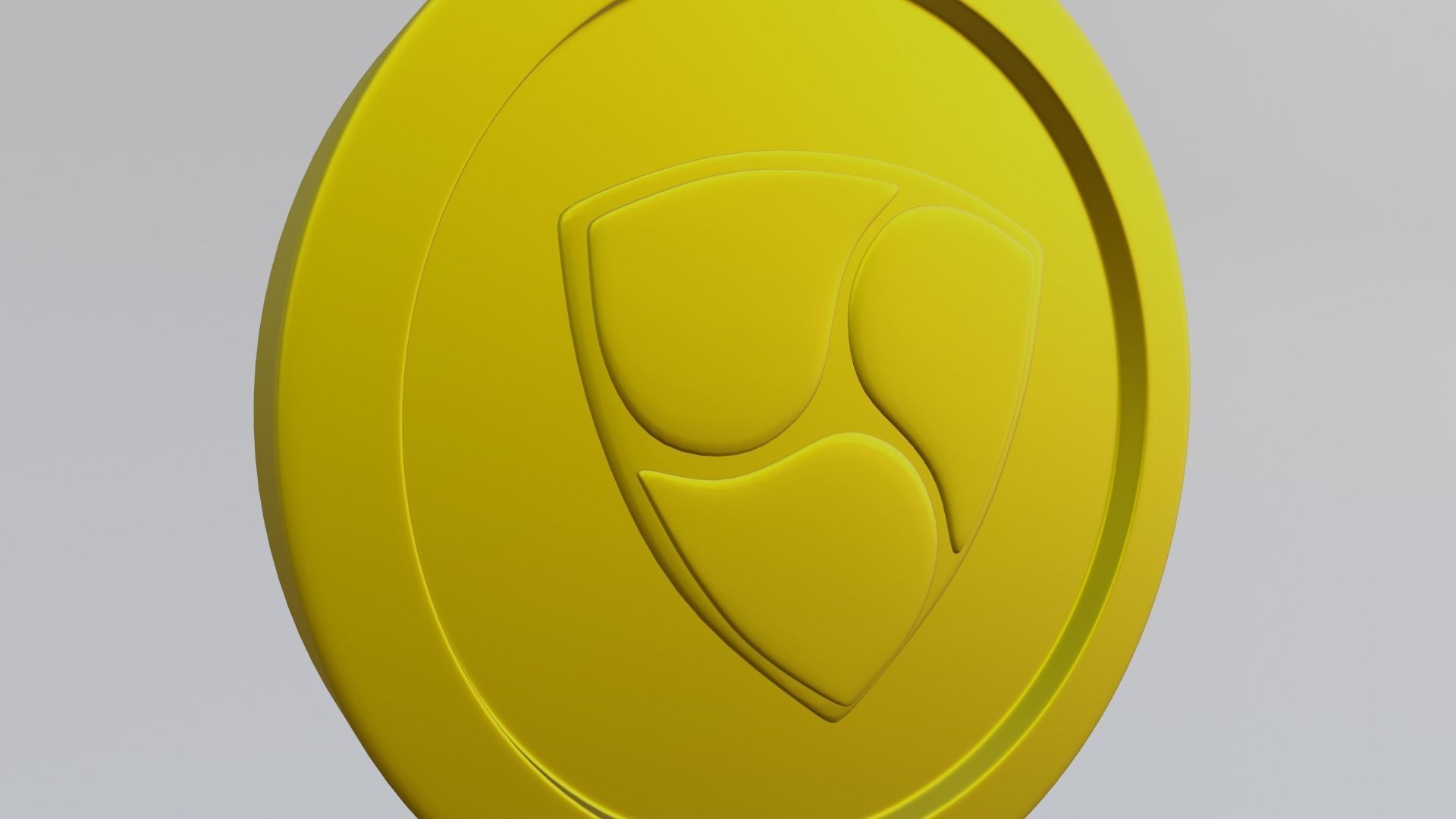 Nem Coin Low-poly 3D model_4