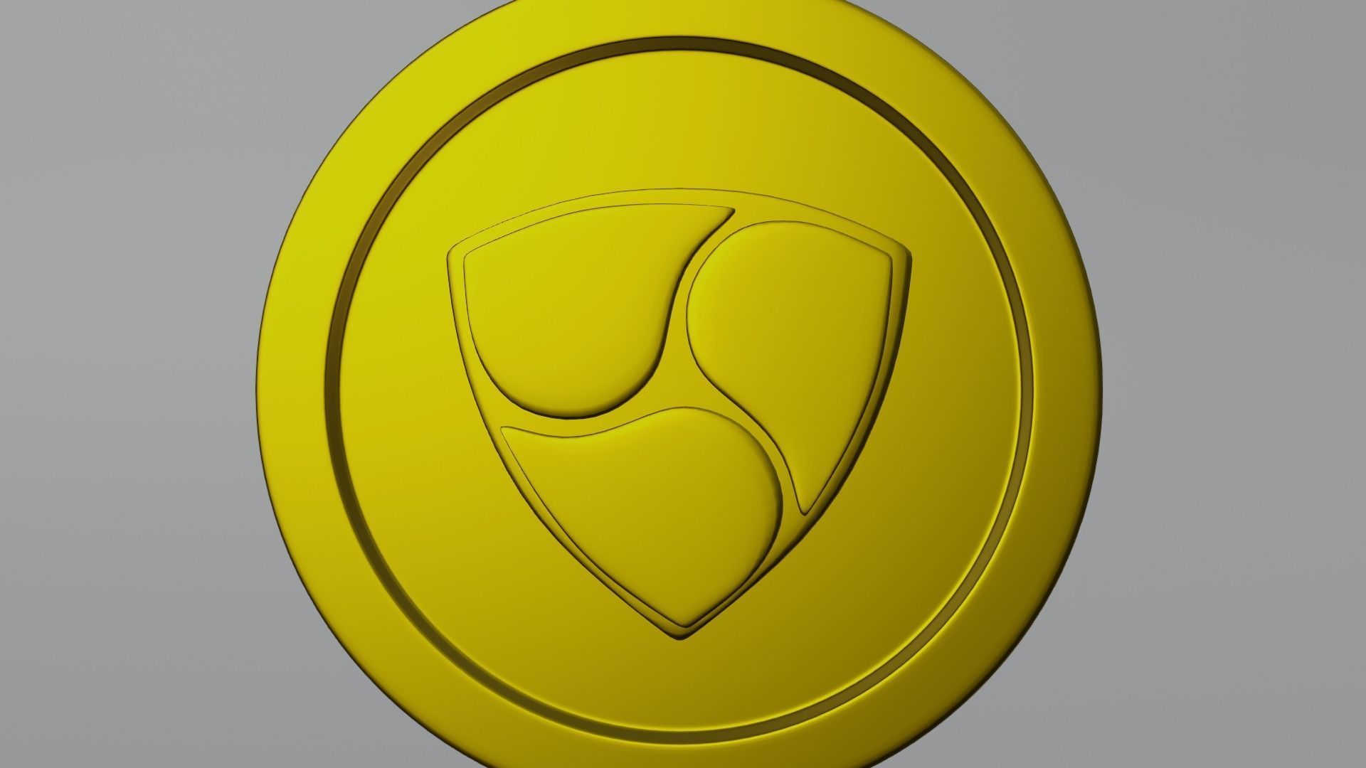 Nem Coin Low-poly 3D model_7