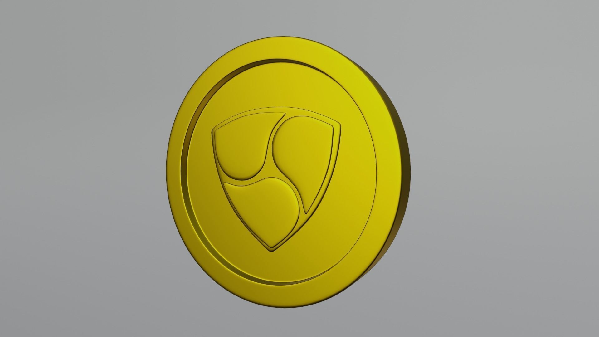 Nem Coin Low-poly 3D model_9