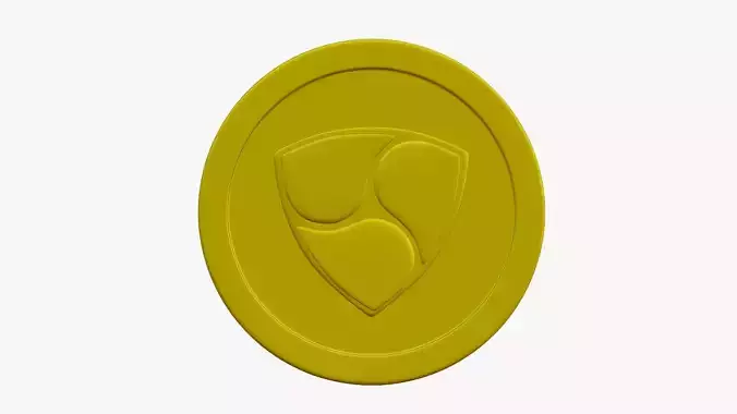 Nem Coin Low-poly 3D model