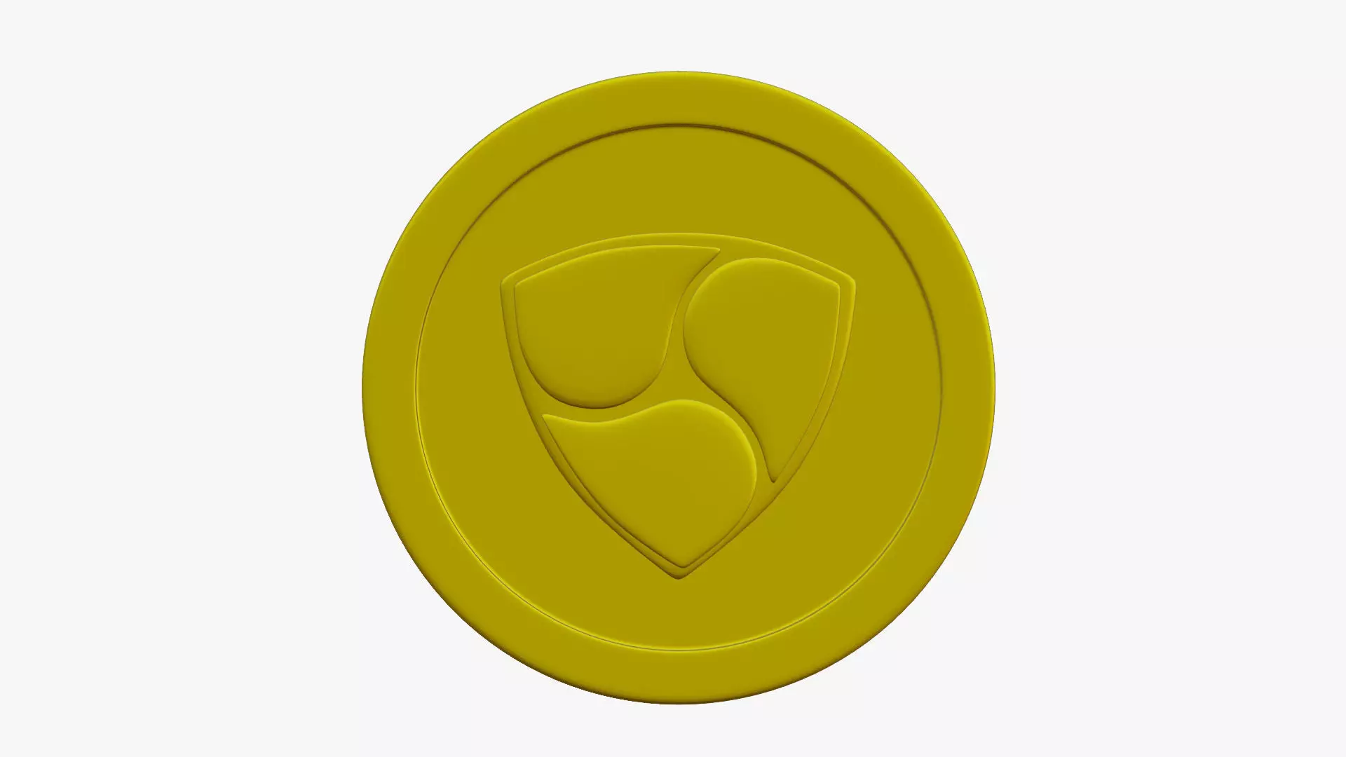Nem Coin Low-poly 3D model_0