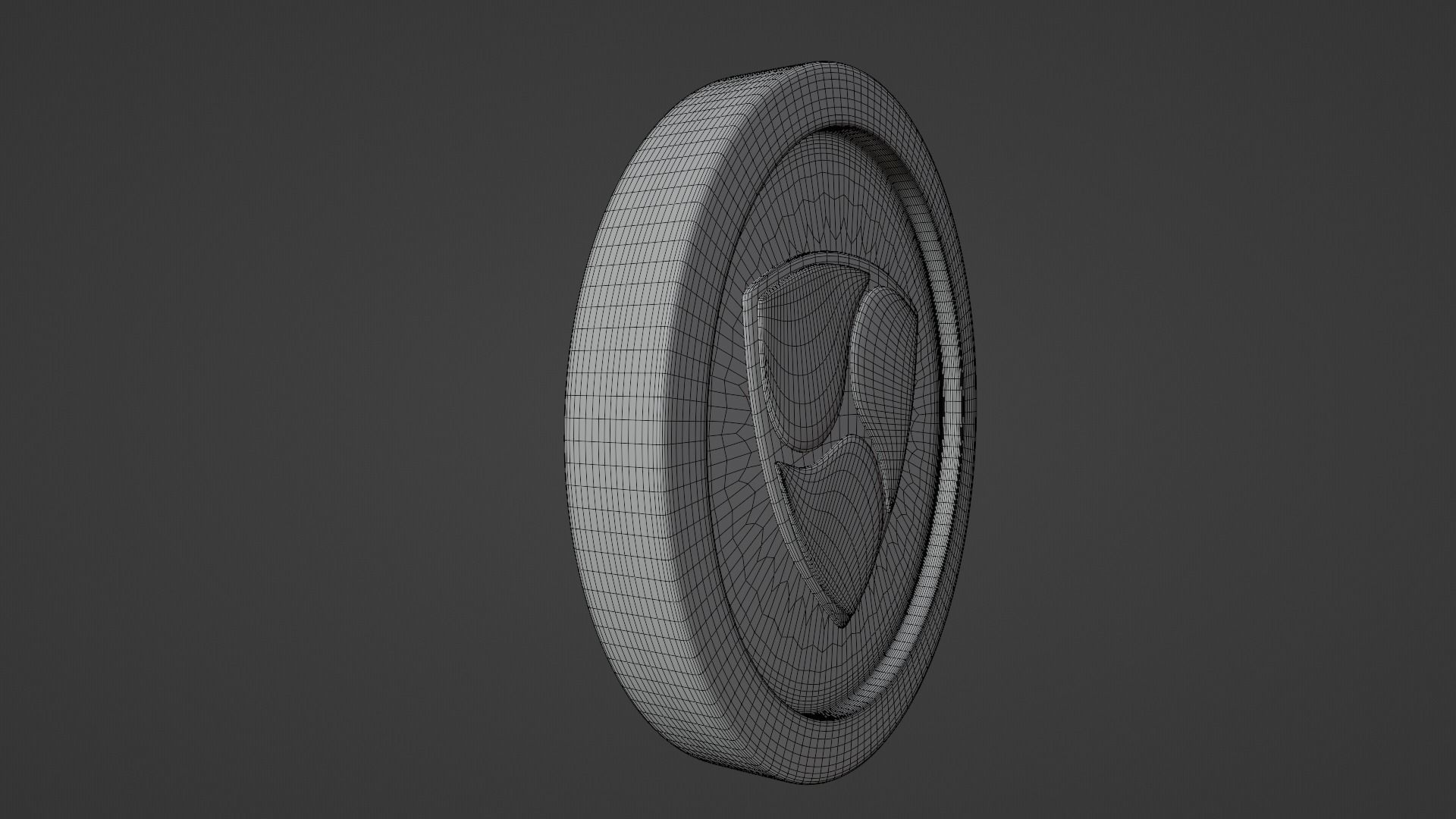 Nem Coin Low-poly 3D model_11