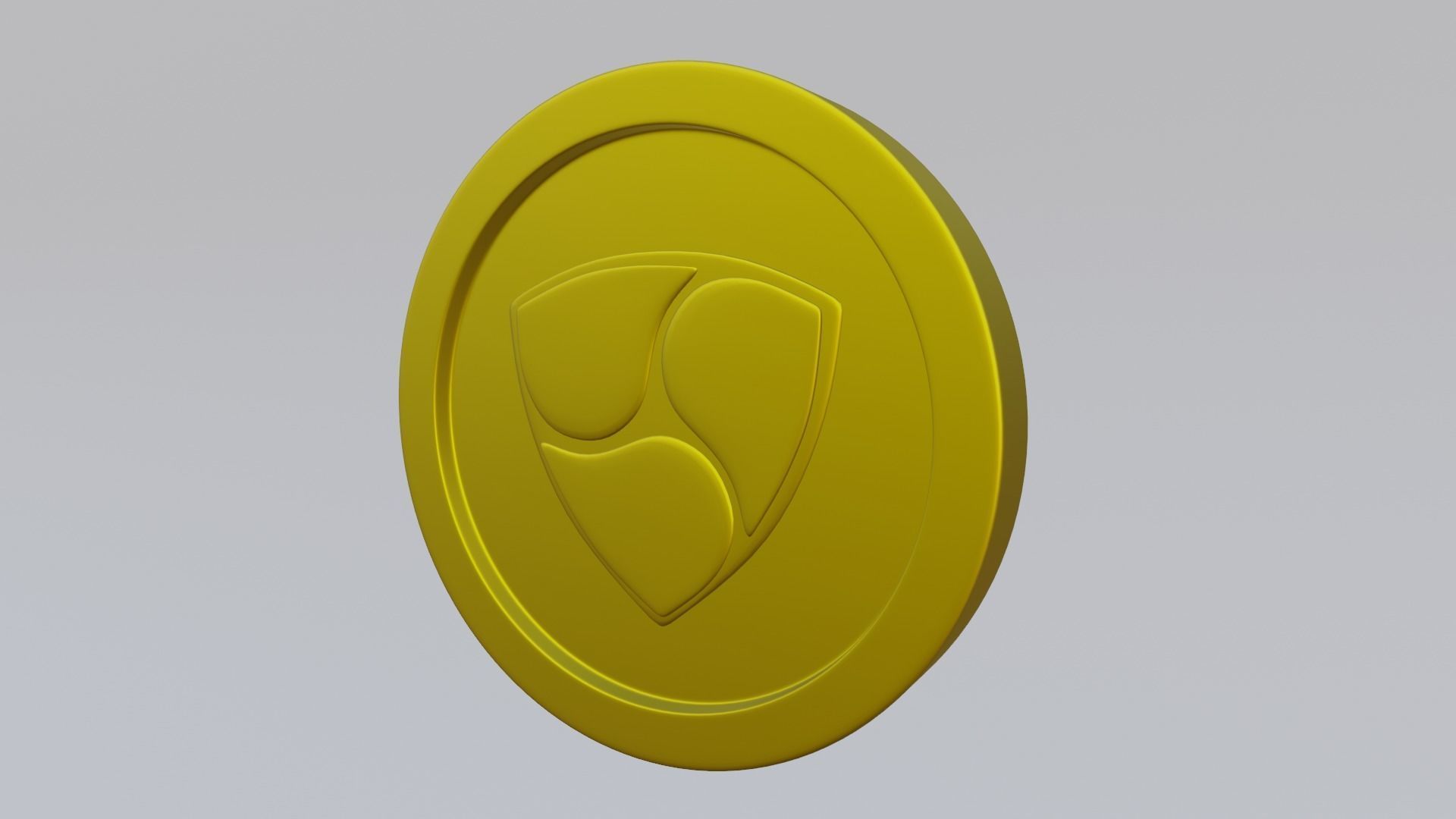 Nem Coin Low-poly 3D model_6