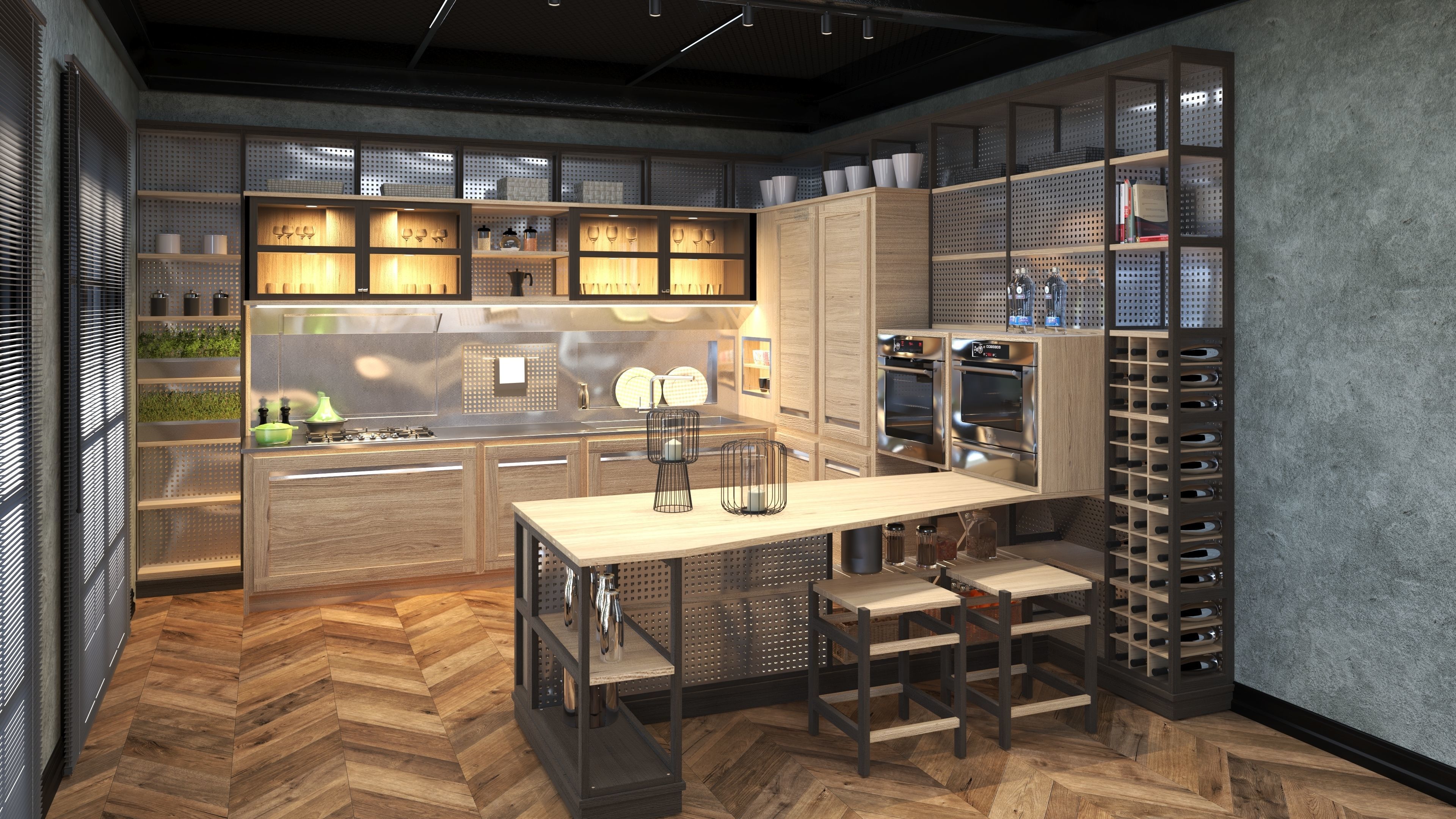 living room 3D model_3