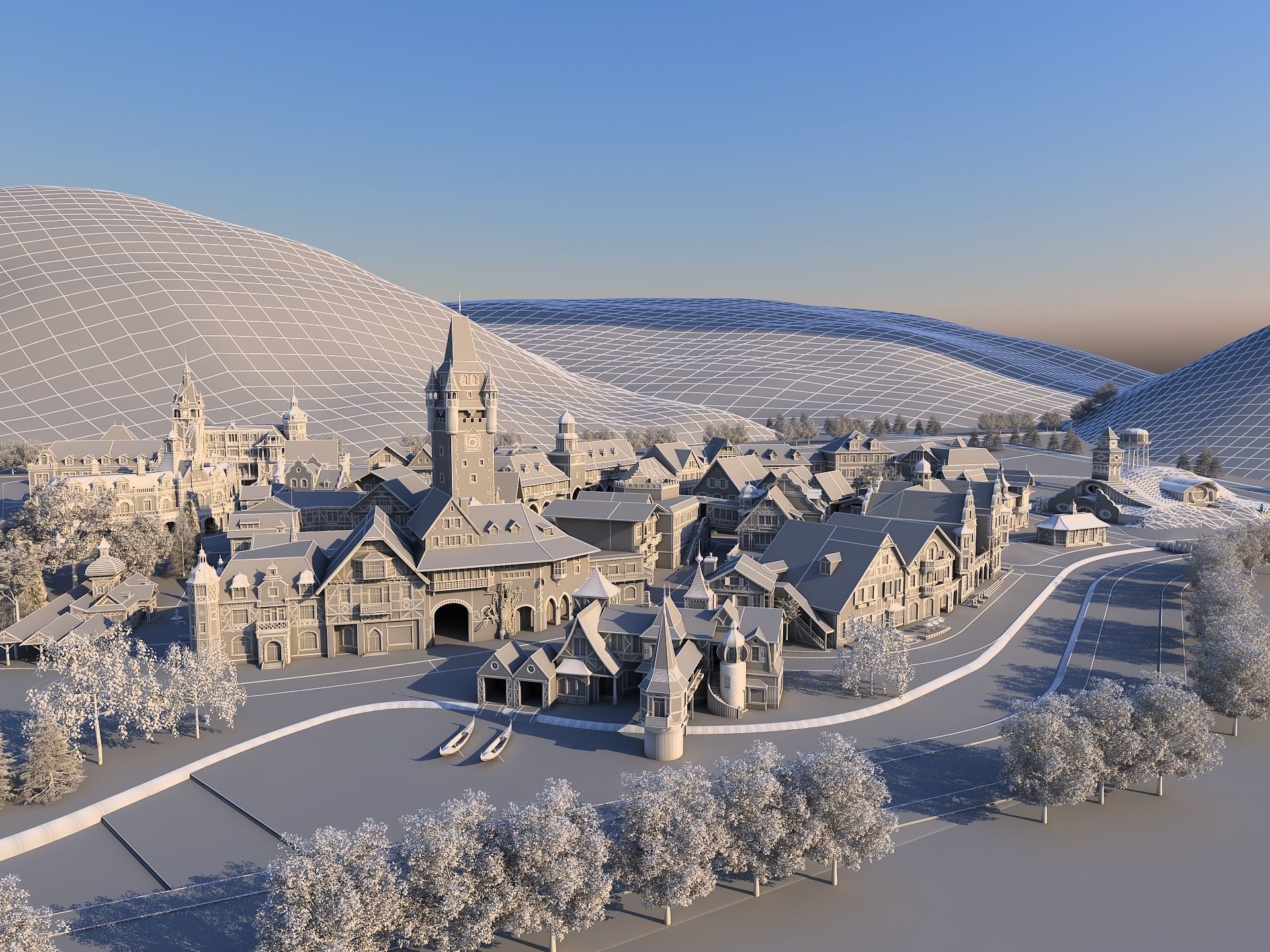 European Town 3D model_20