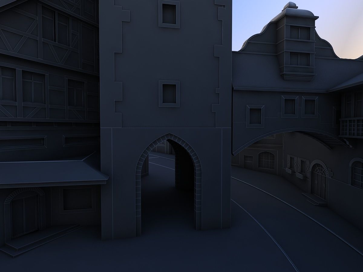 European Town 3D model_25