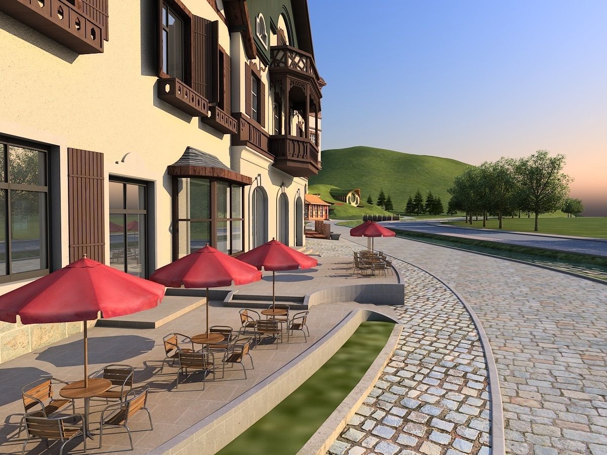 European Town 3D model_15