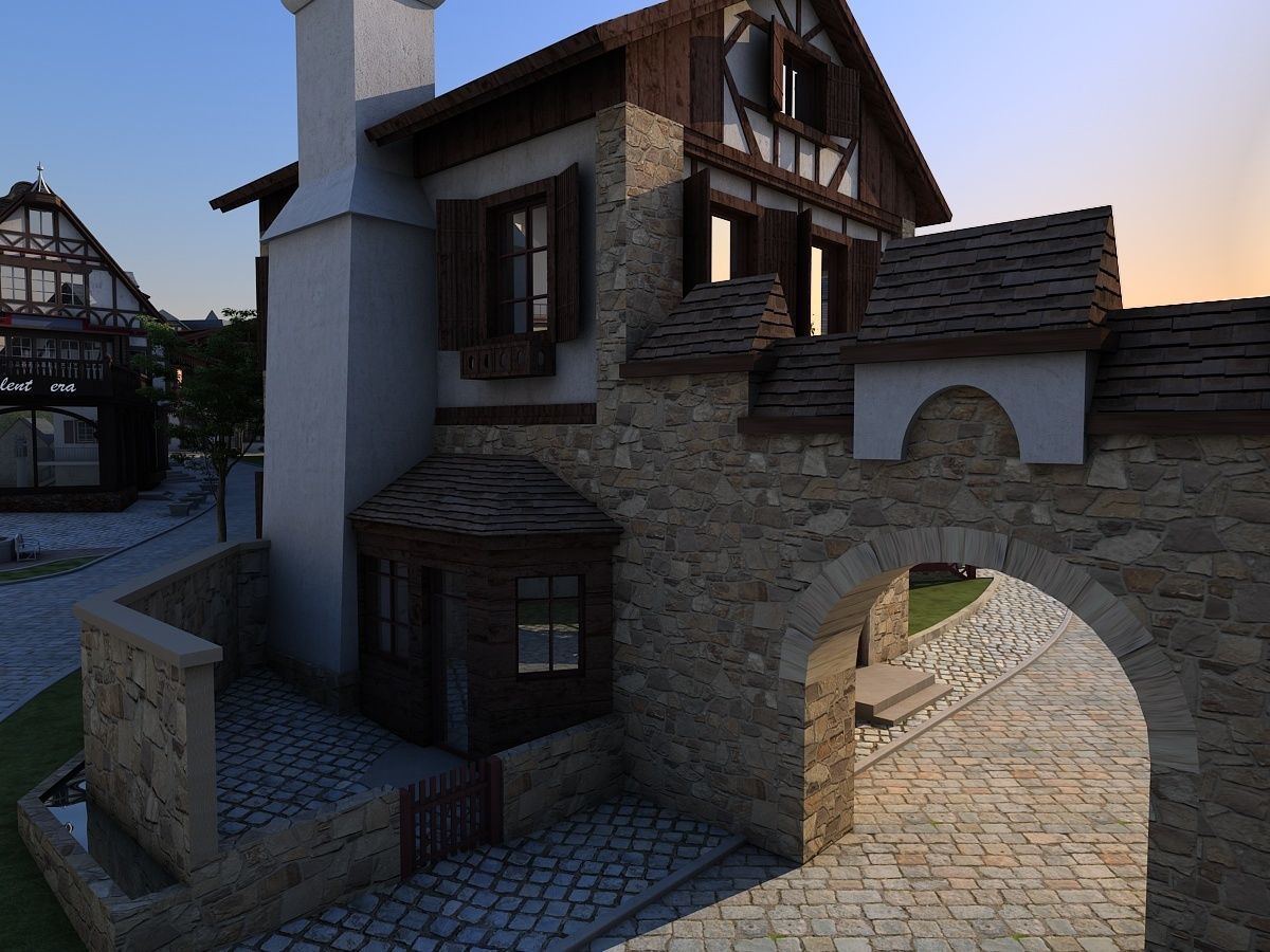 European Town 3D model_18
