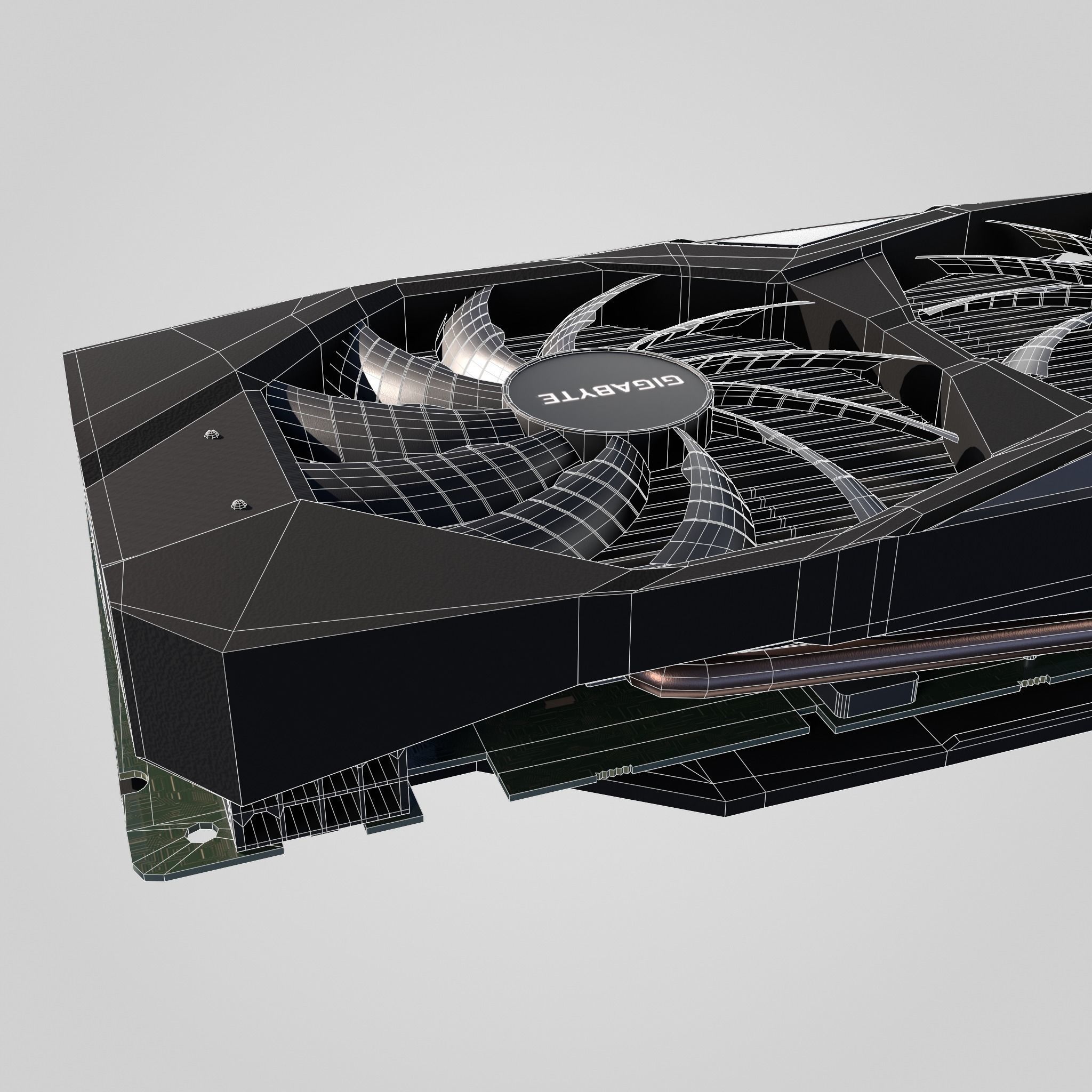 GPU Nvidia RTX 2060 Low-poly 3D model_23