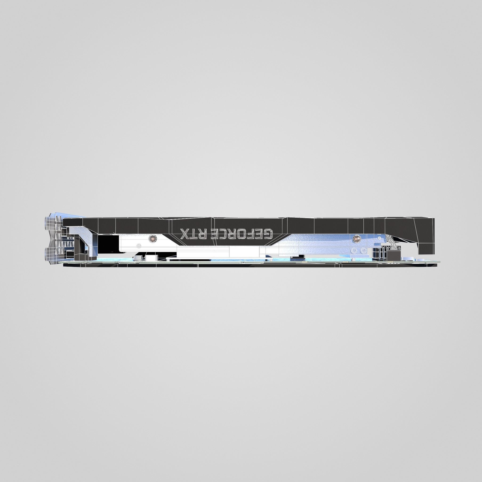 GPU Nvidia RTX 2060 Low-poly 3D model_7