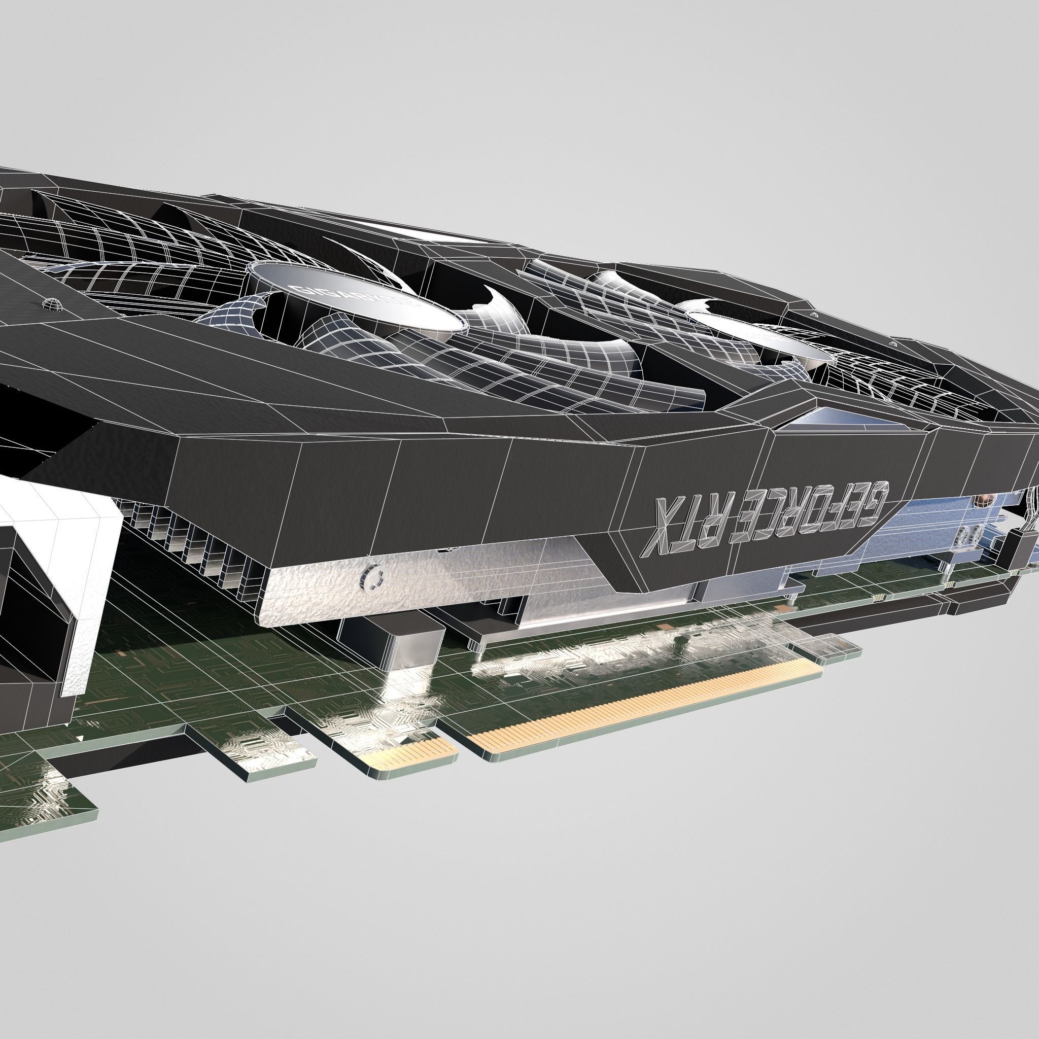GPU Nvidia RTX 2060 Low-poly 3D model_21