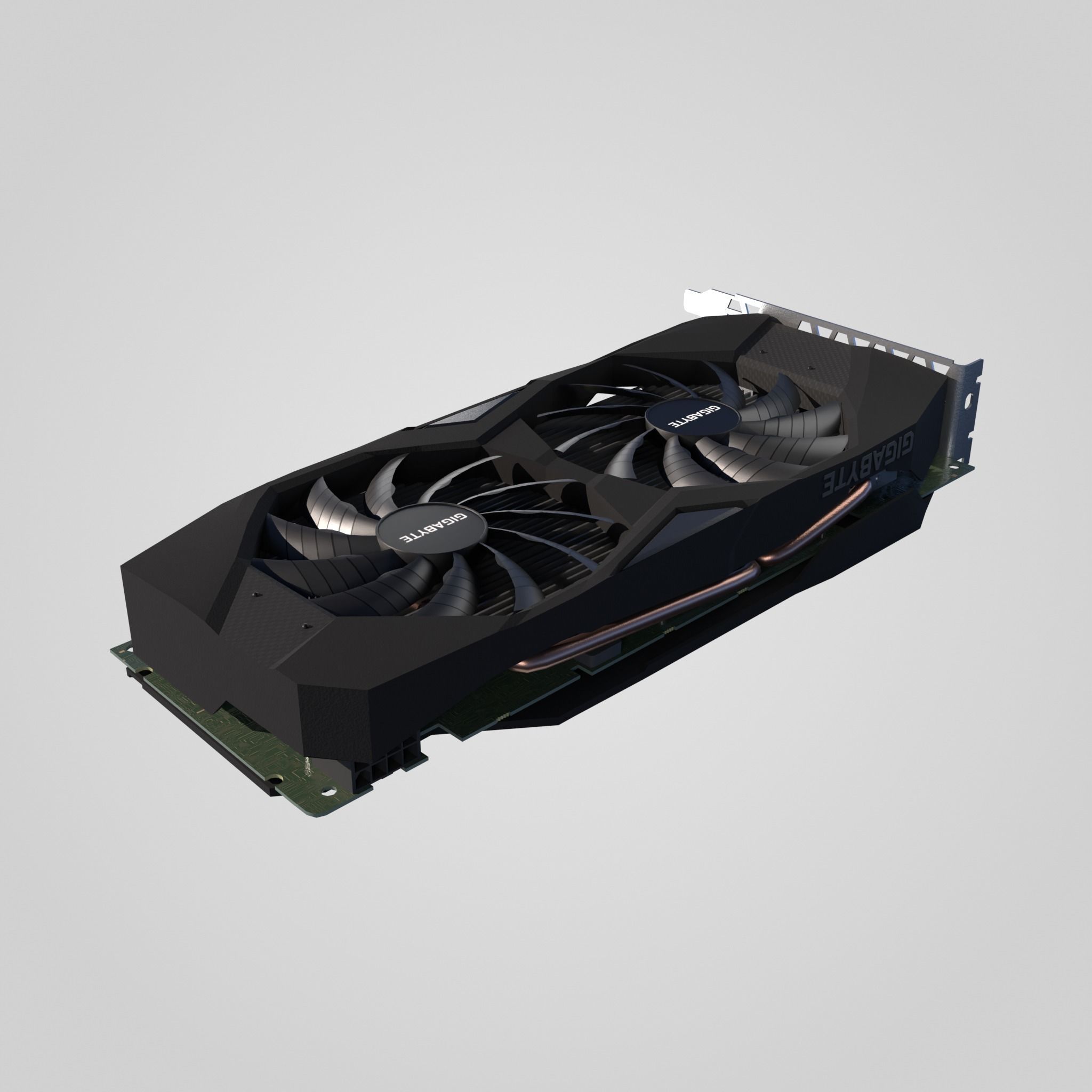 GPU Nvidia RTX 2060 Low-poly 3D model_4