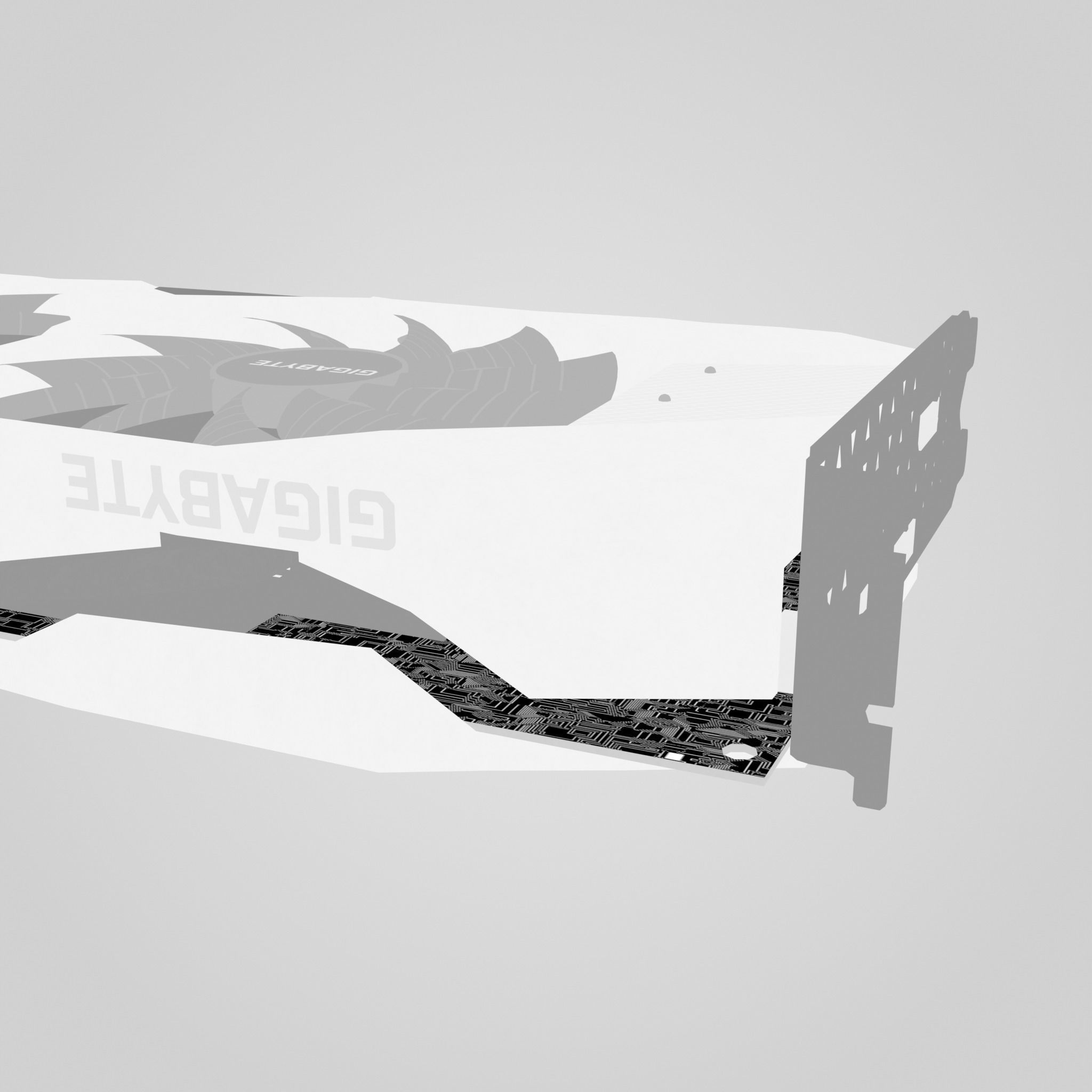 GPU Nvidia RTX 2060 Low-poly 3D model_34