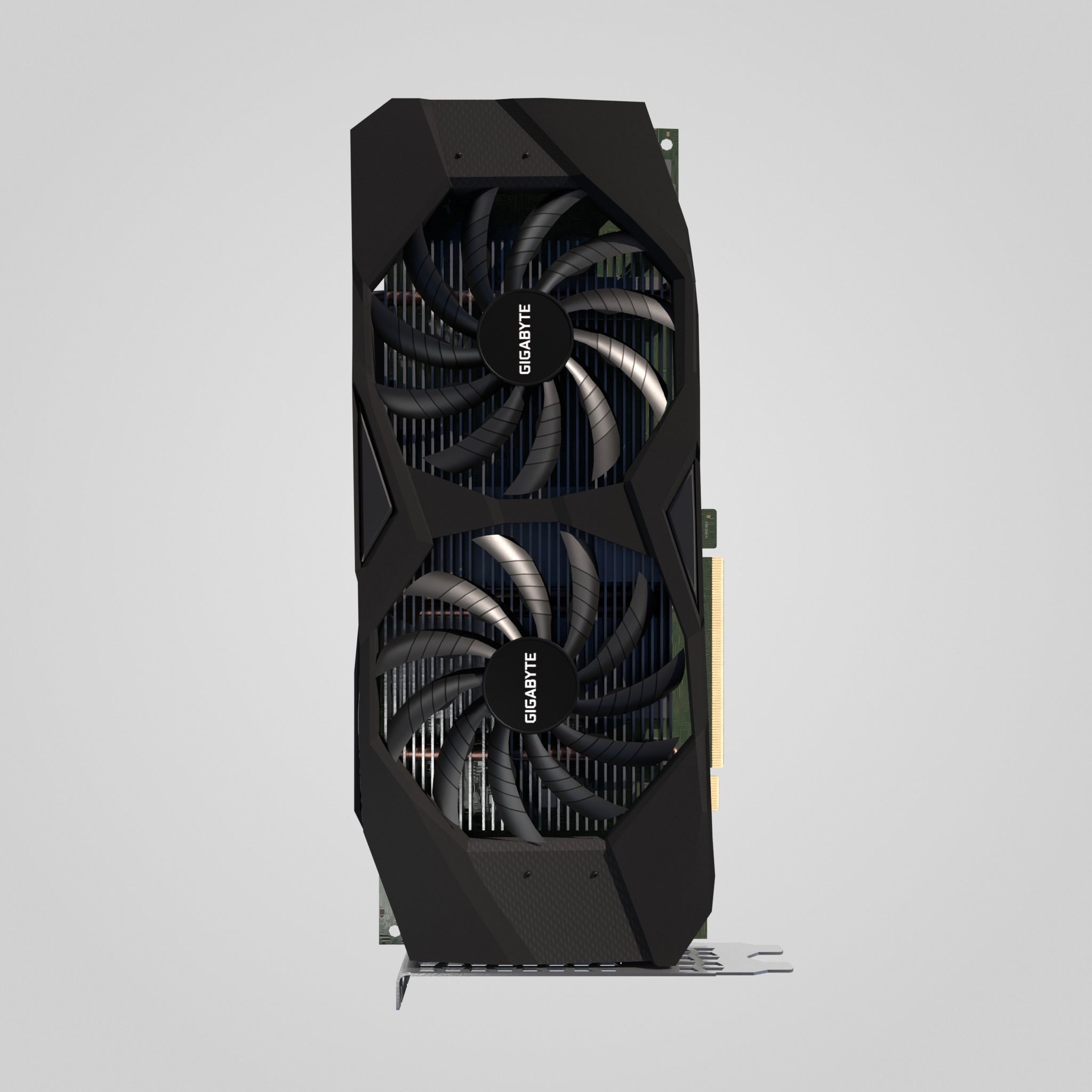 GPU Nvidia RTX 2060 Low-poly 3D model_10