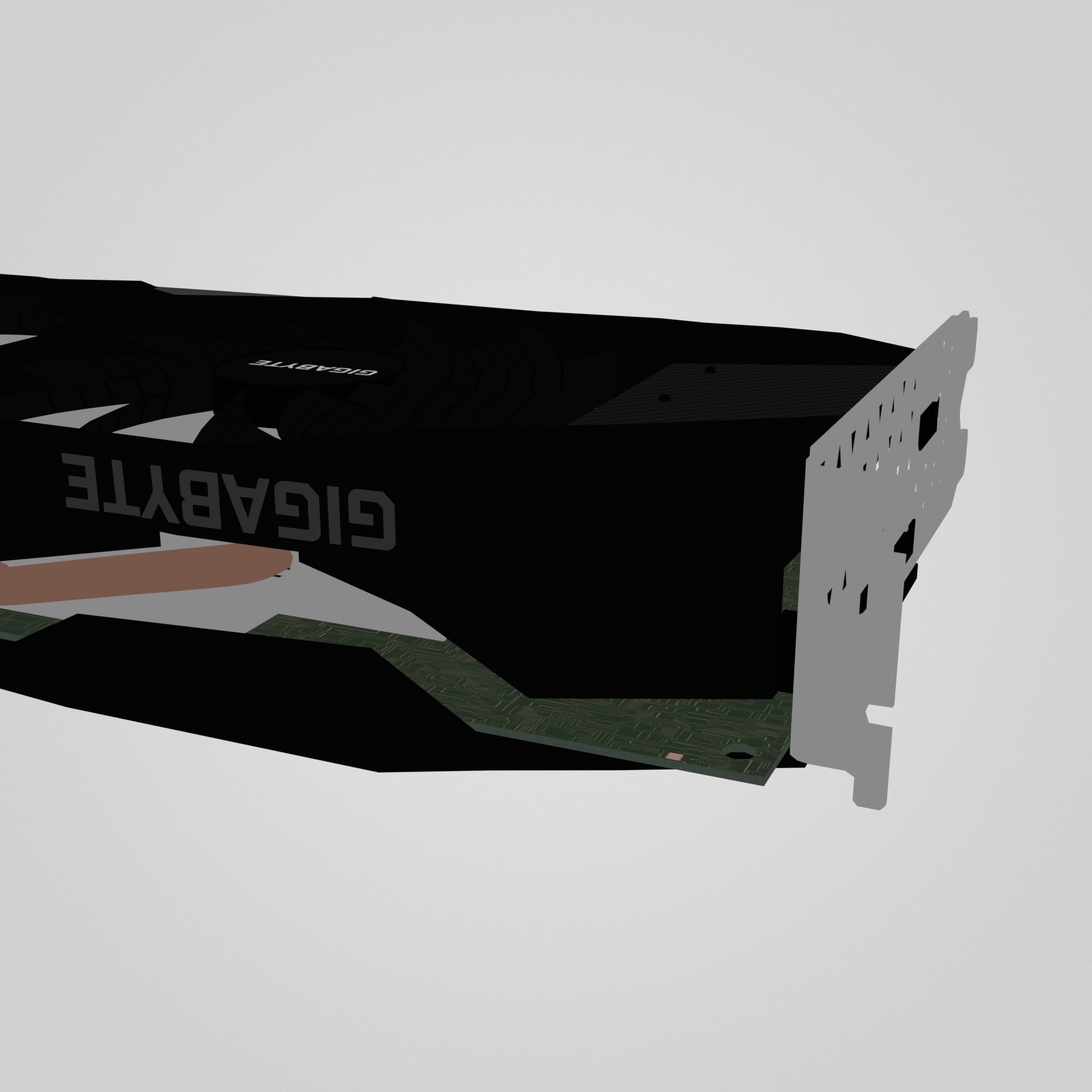 GPU Nvidia RTX 2060 Low-poly 3D model_31