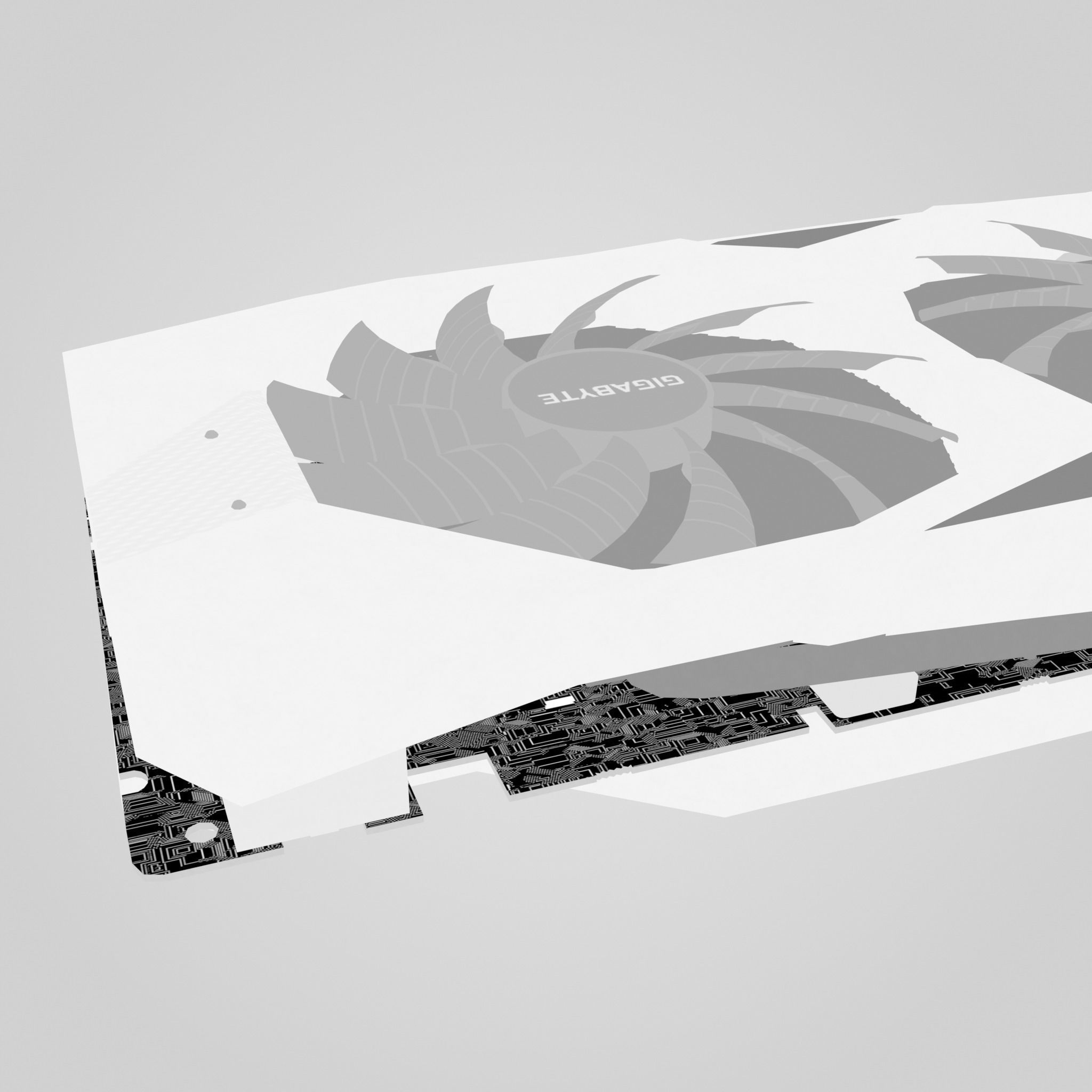 GPU Nvidia RTX 2060 Low-poly 3D model_27