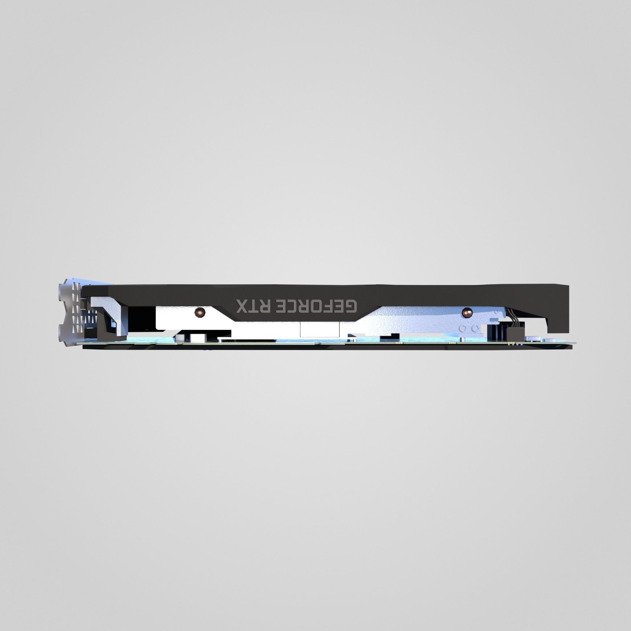 GPU Nvidia RTX 2060 Low-poly 3D model_6