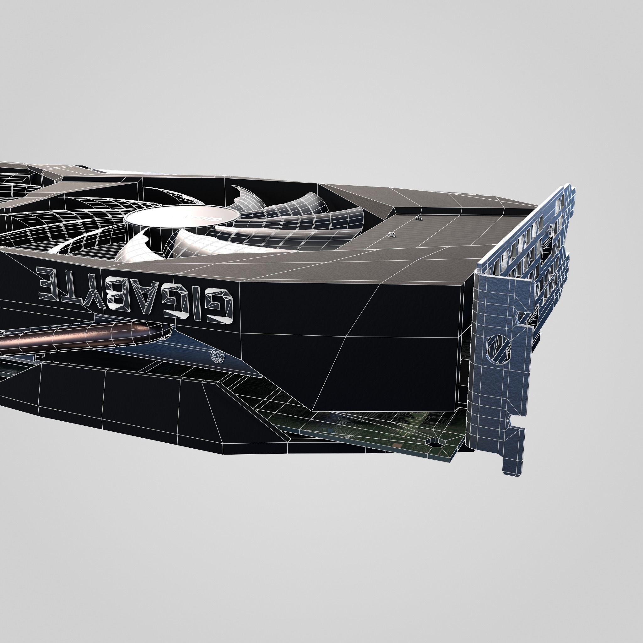GPU Nvidia RTX 2060 Low-poly 3D model_30