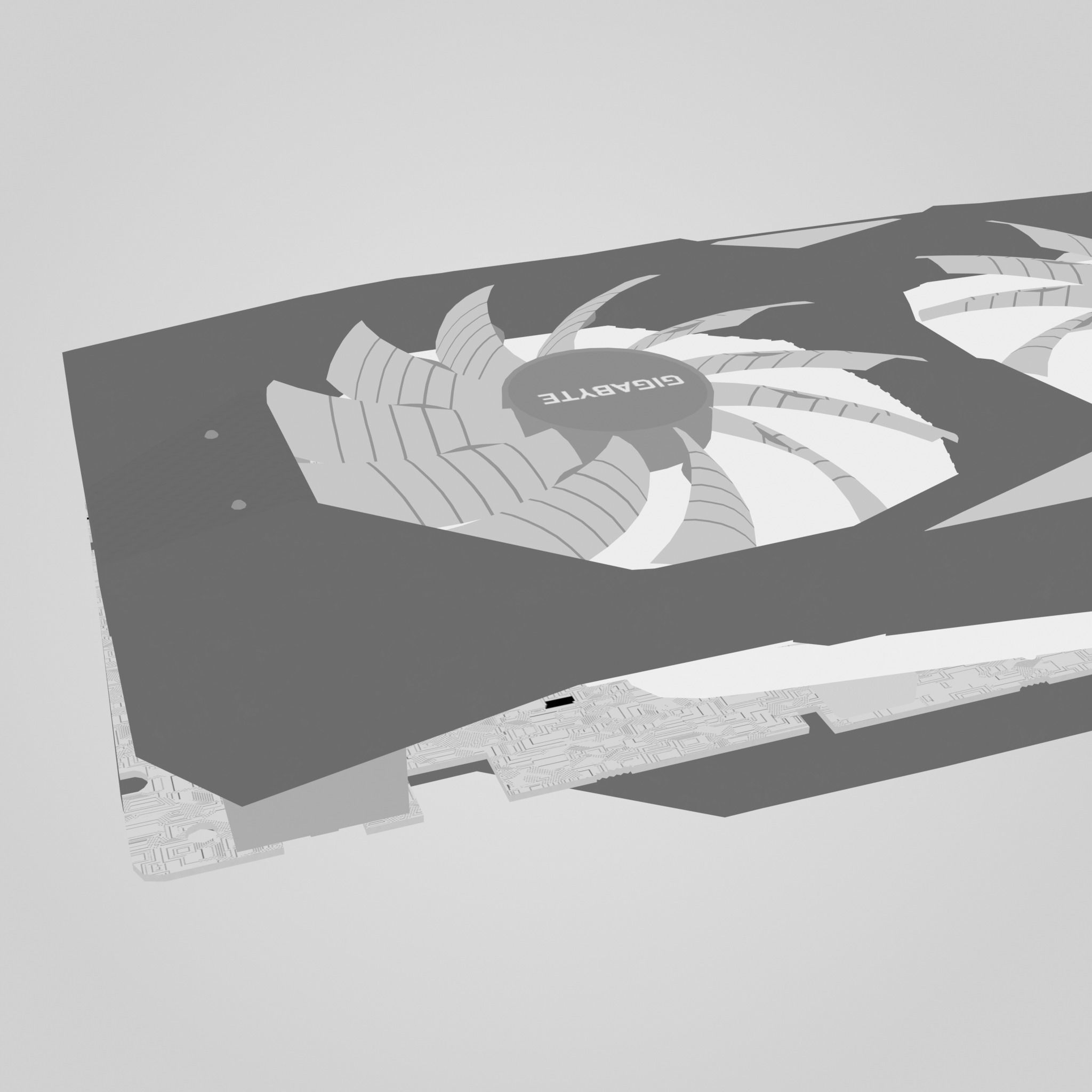 GPU Nvidia RTX 2060 Low-poly 3D model_26