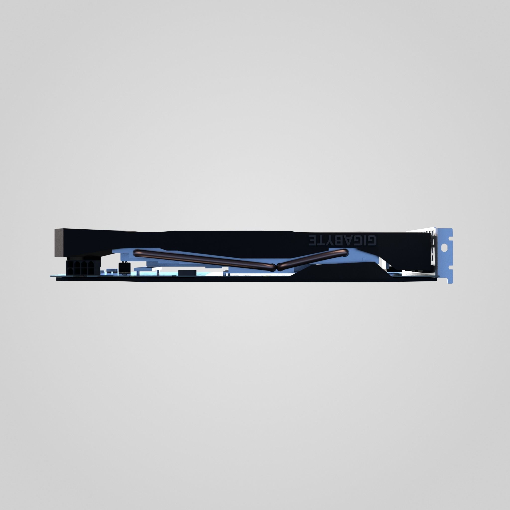 GPU Nvidia RTX 2060 Low-poly 3D model_8