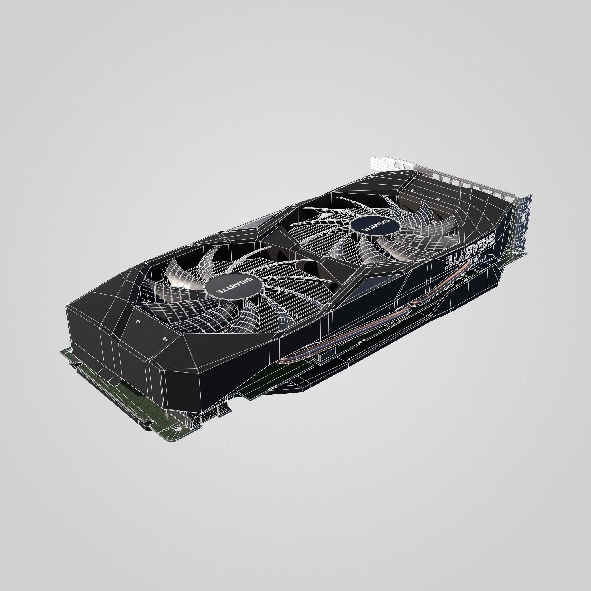 GPU Nvidia RTX 2060 Low-poly 3D model_5