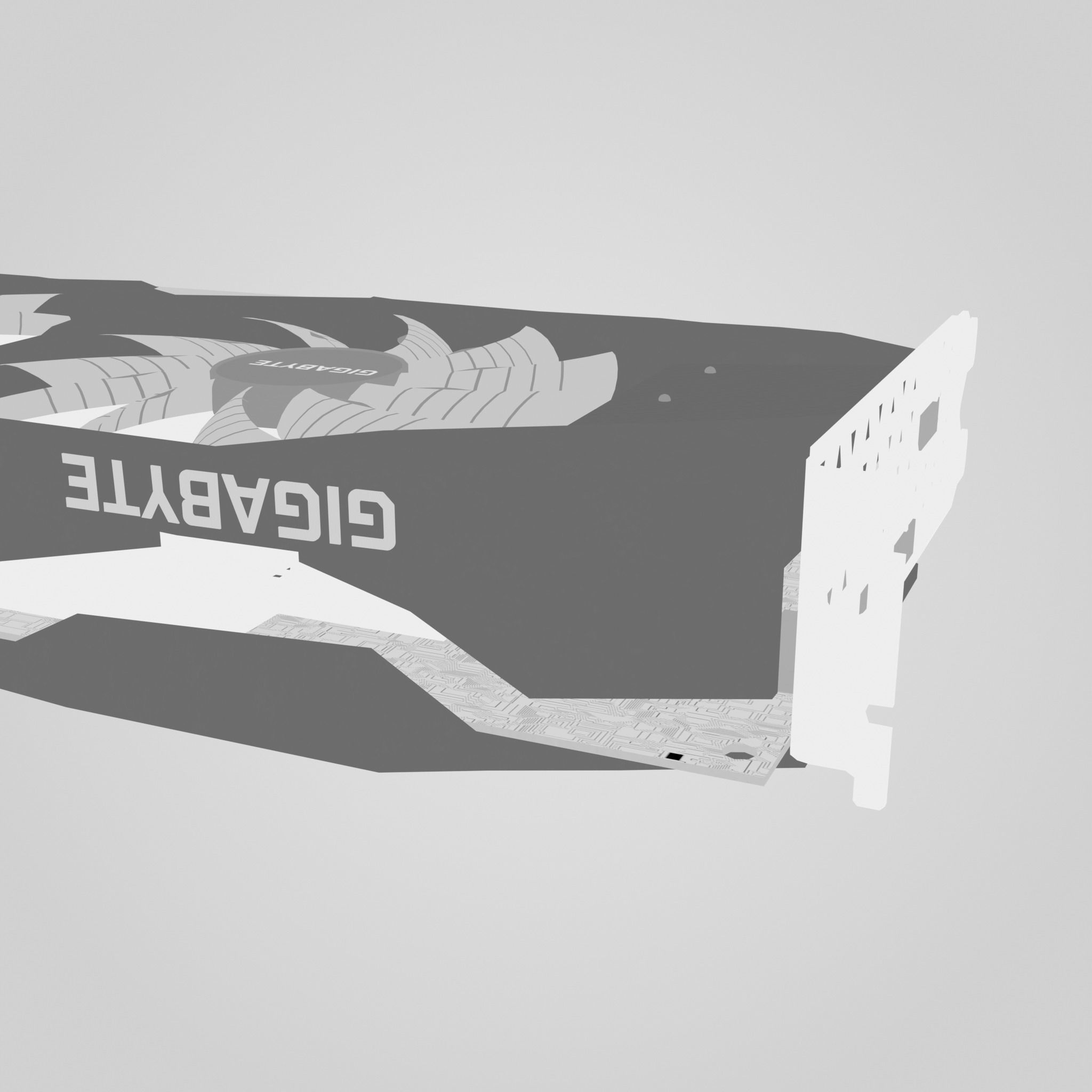 GPU Nvidia RTX 2060 Low-poly 3D model_33