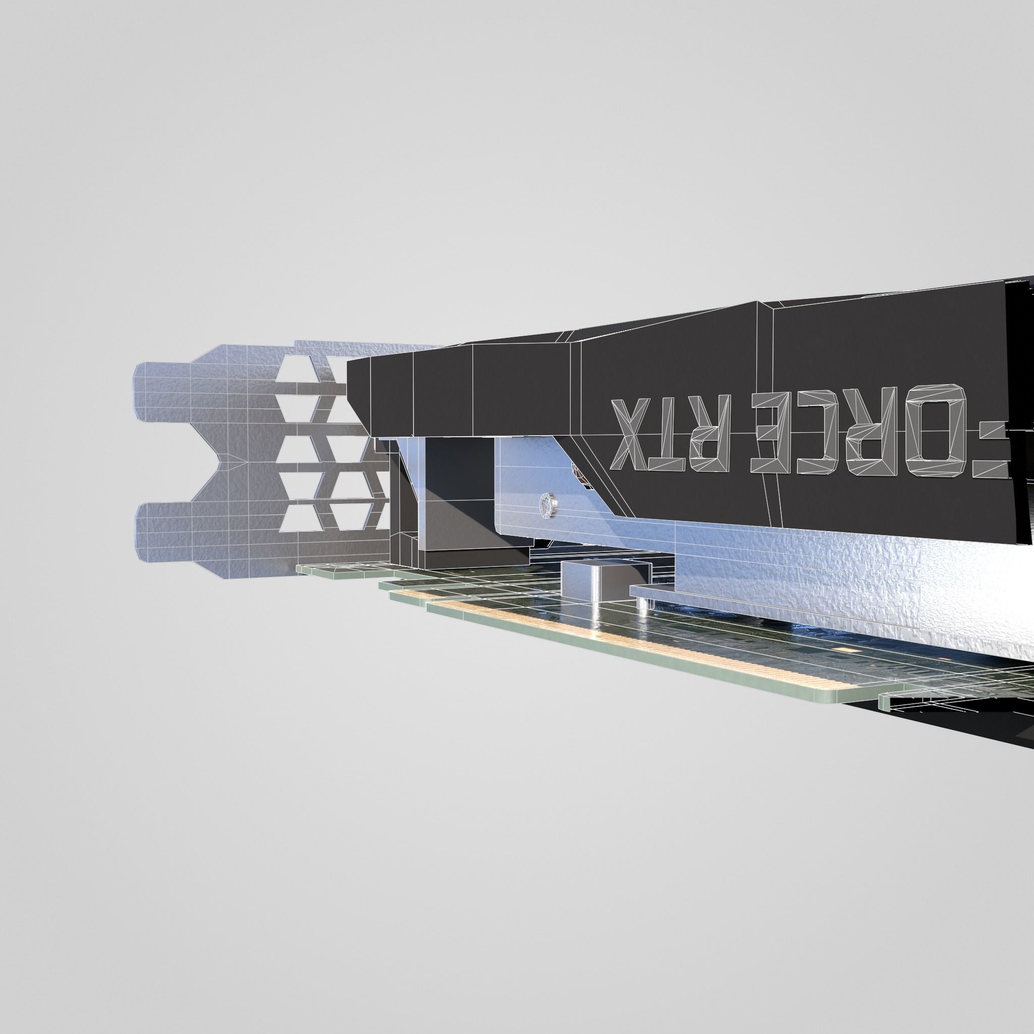 GPU Nvidia RTX 2060 Low-poly 3D model_19