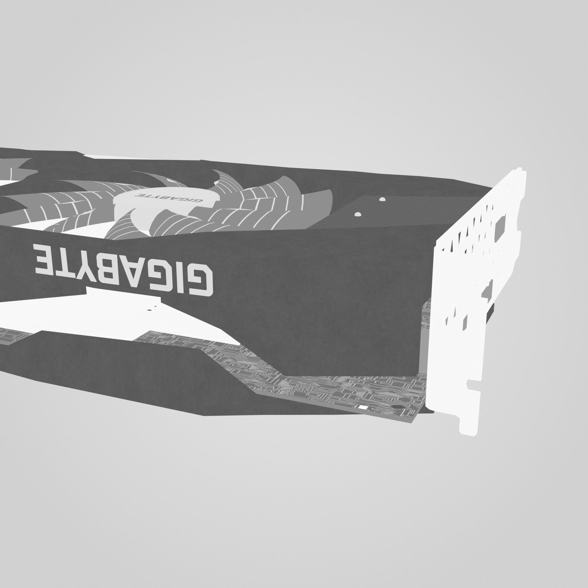 GPU Nvidia RTX 2060 Low-poly 3D model_32