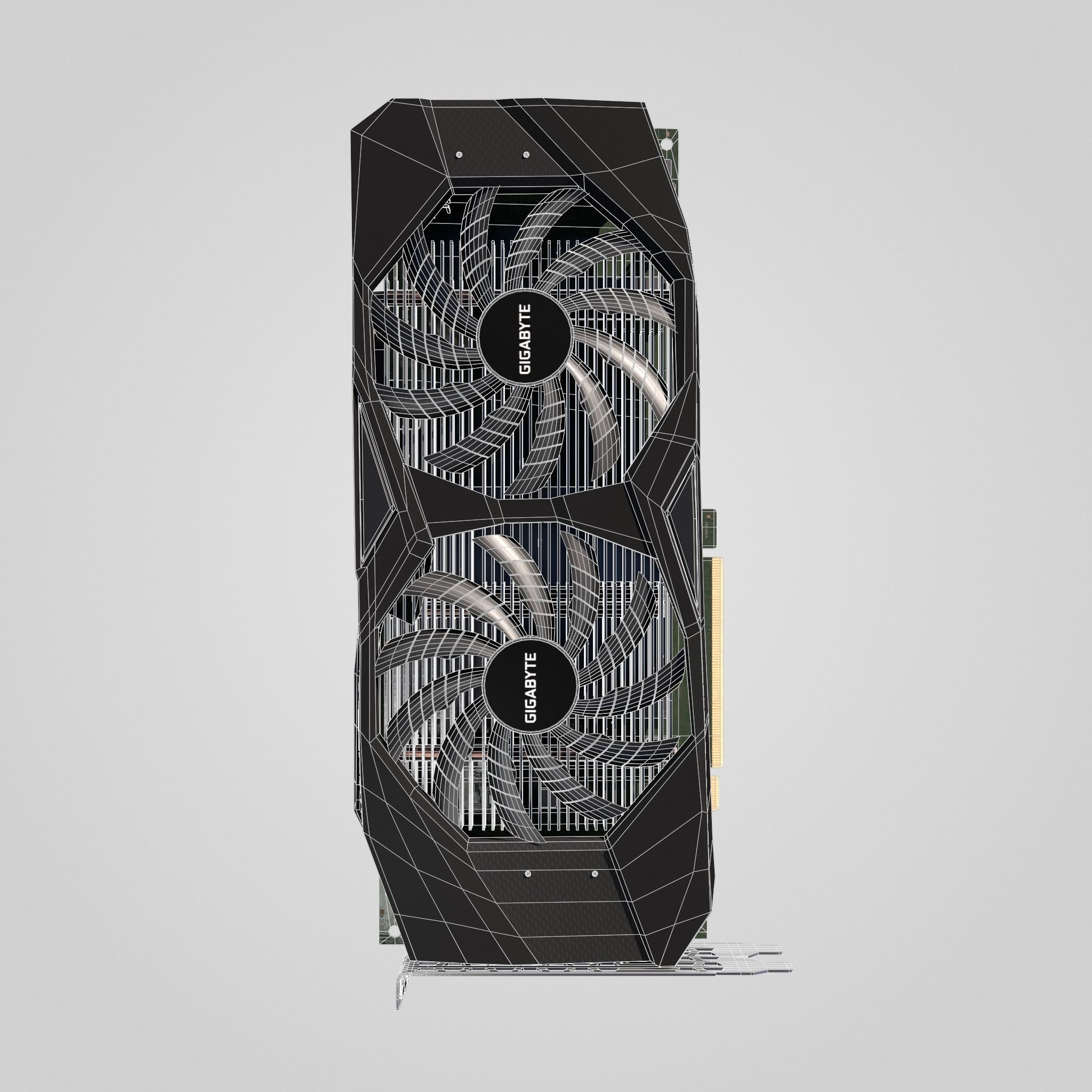 GPU Nvidia RTX 2060 Low-poly 3D model_11