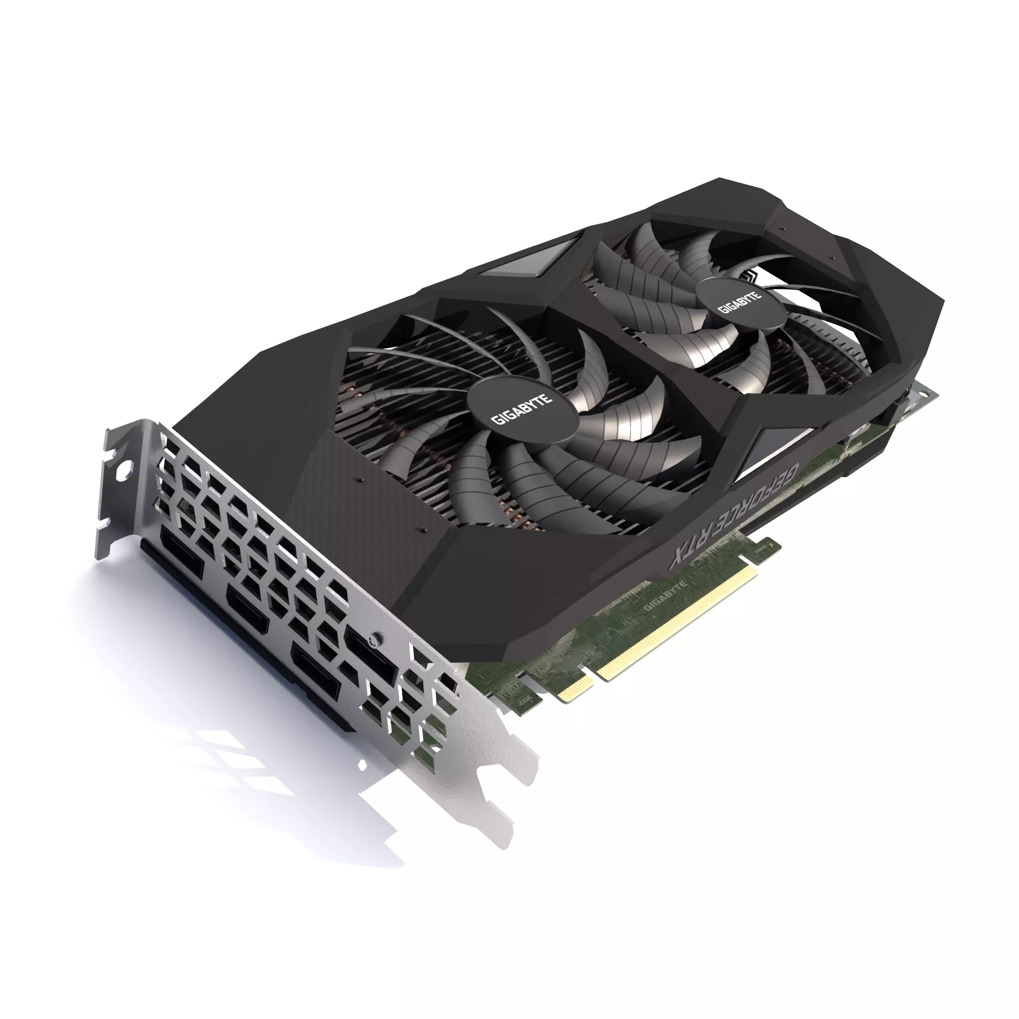 GPU Nvidia RTX 2060 Low-poly 3D model_0