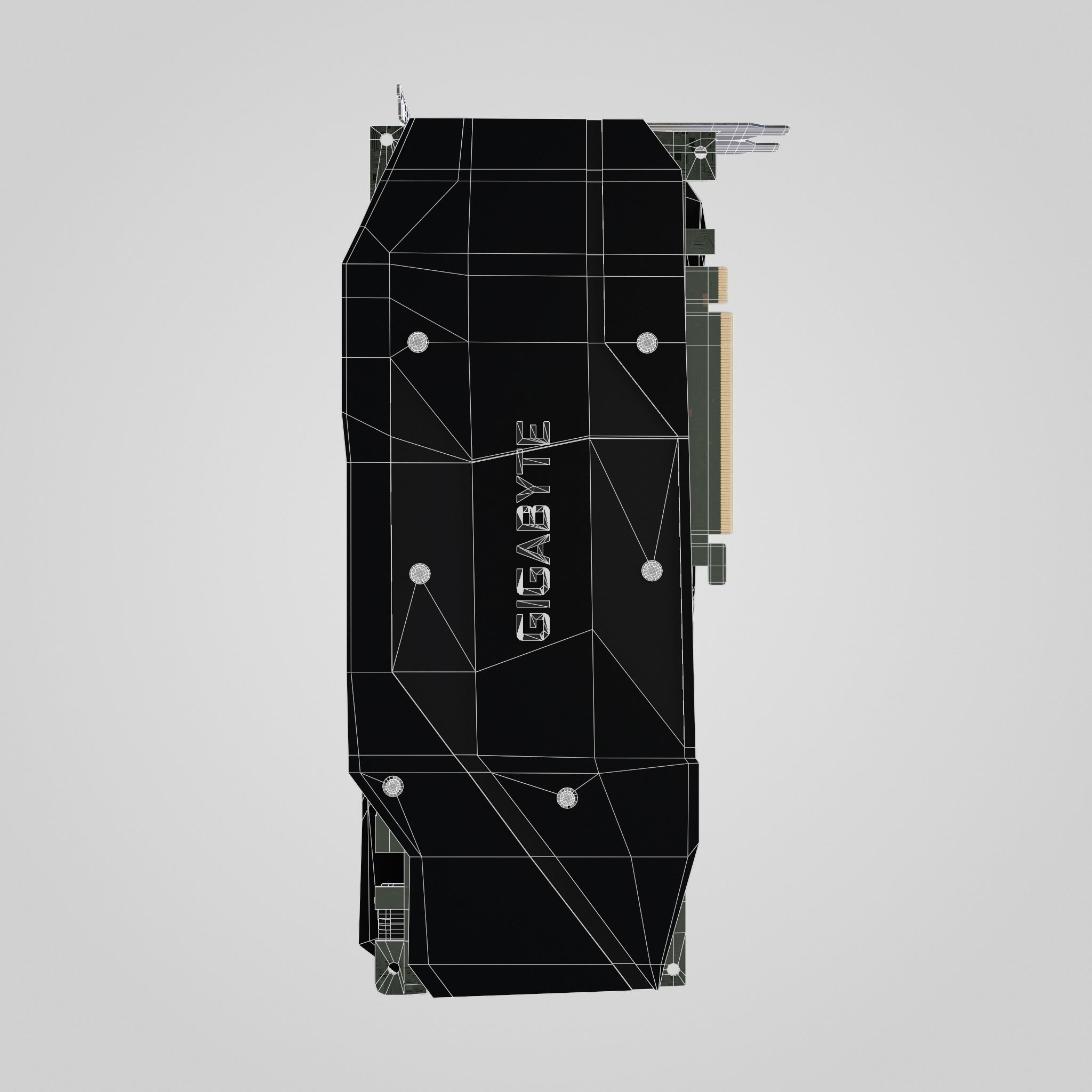 GPU Nvidia RTX 2060 Low-poly 3D model_13