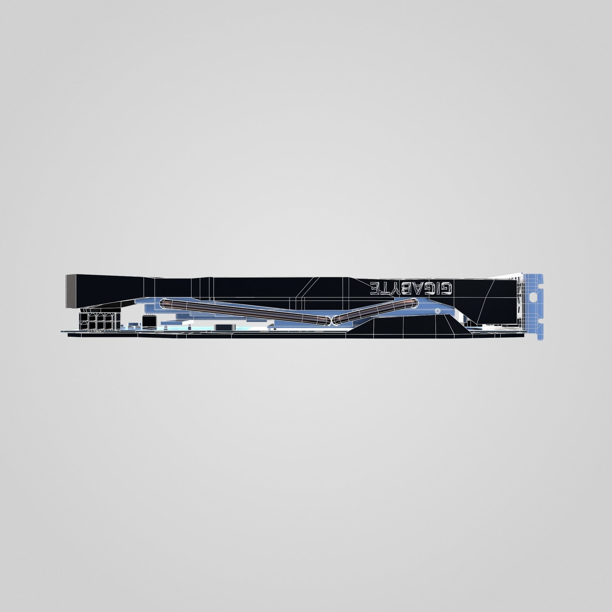 GPU Nvidia RTX 2060 Low-poly 3D model_9