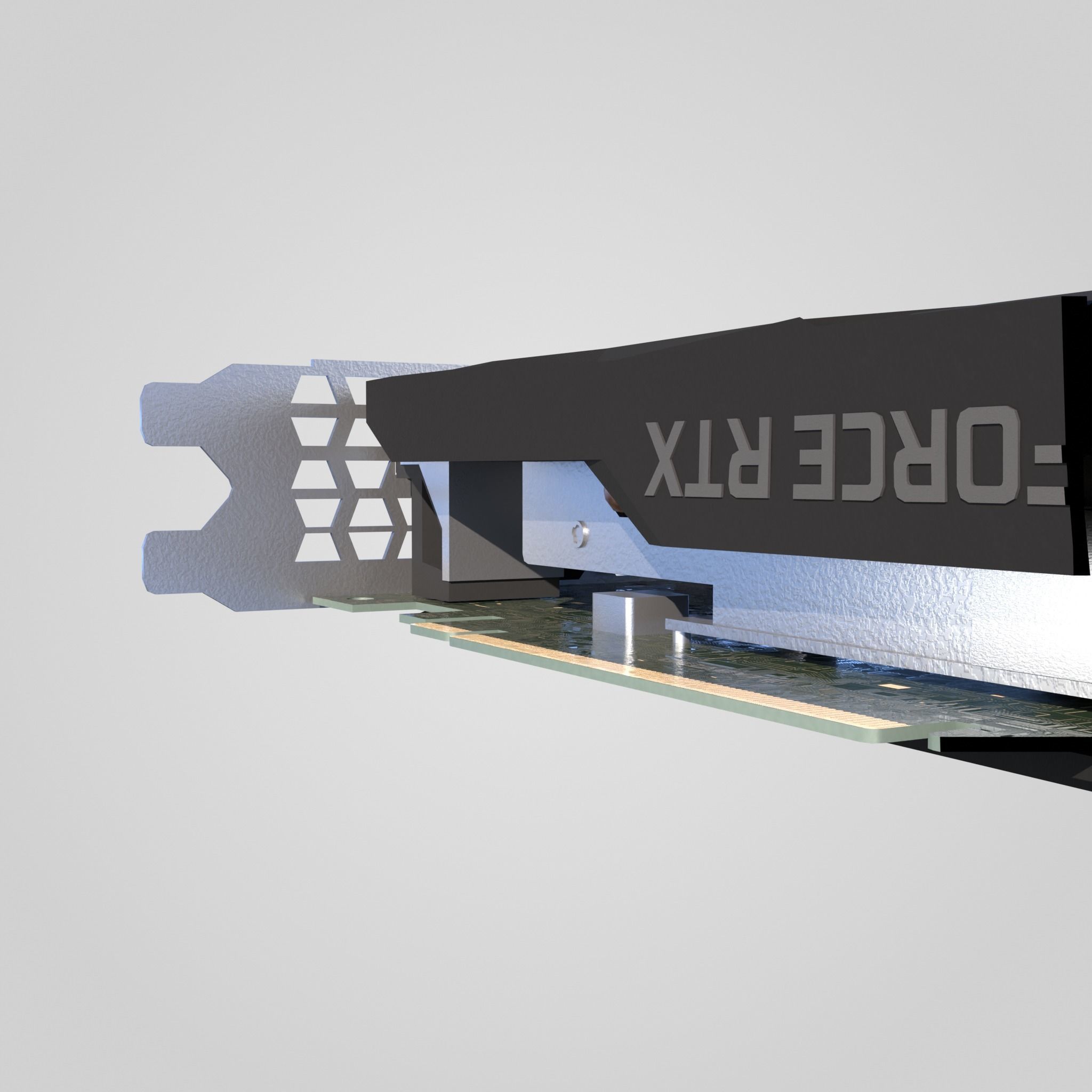 GPU Nvidia RTX 2060 Low-poly 3D model_18