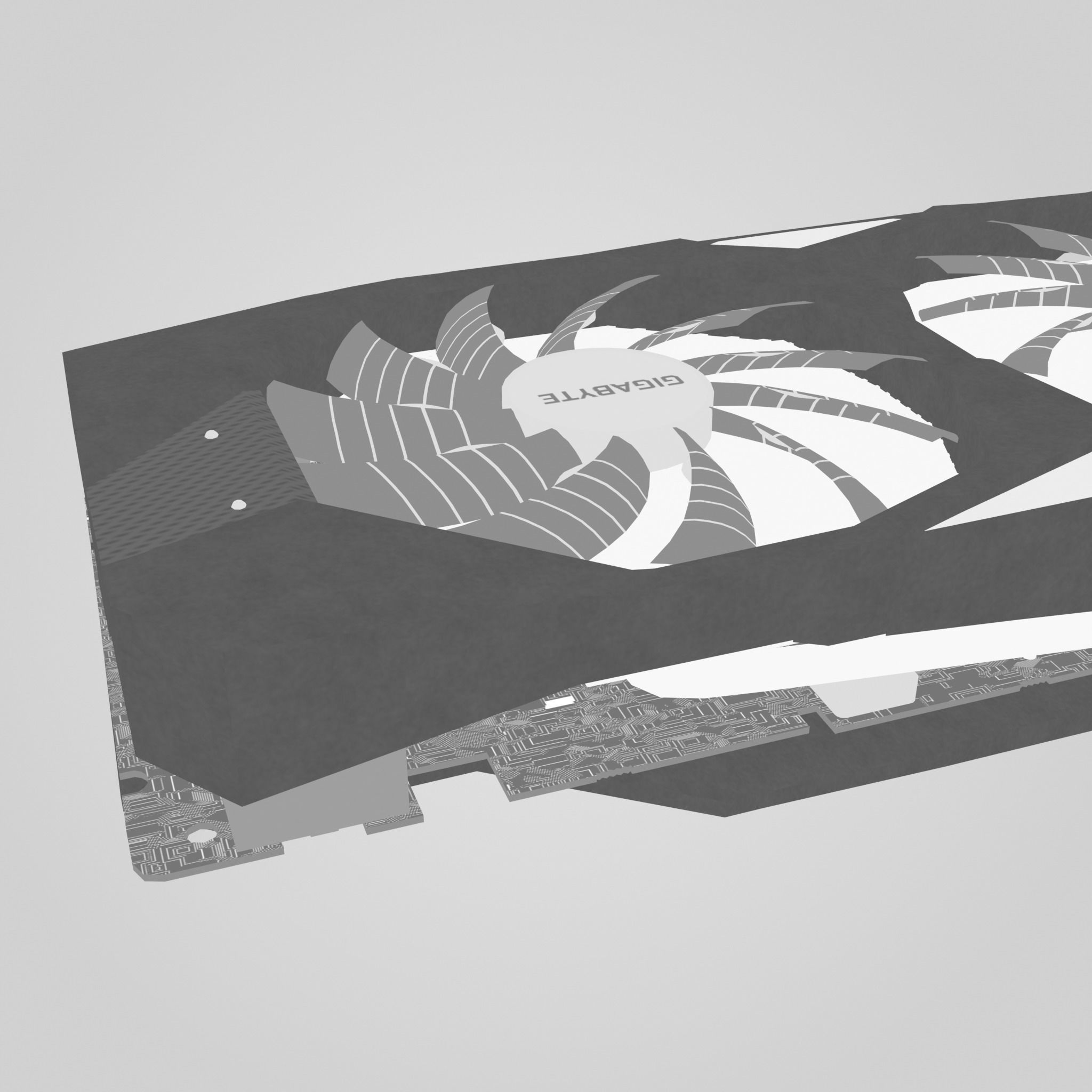 GPU Nvidia RTX 2060 Low-poly 3D model_25