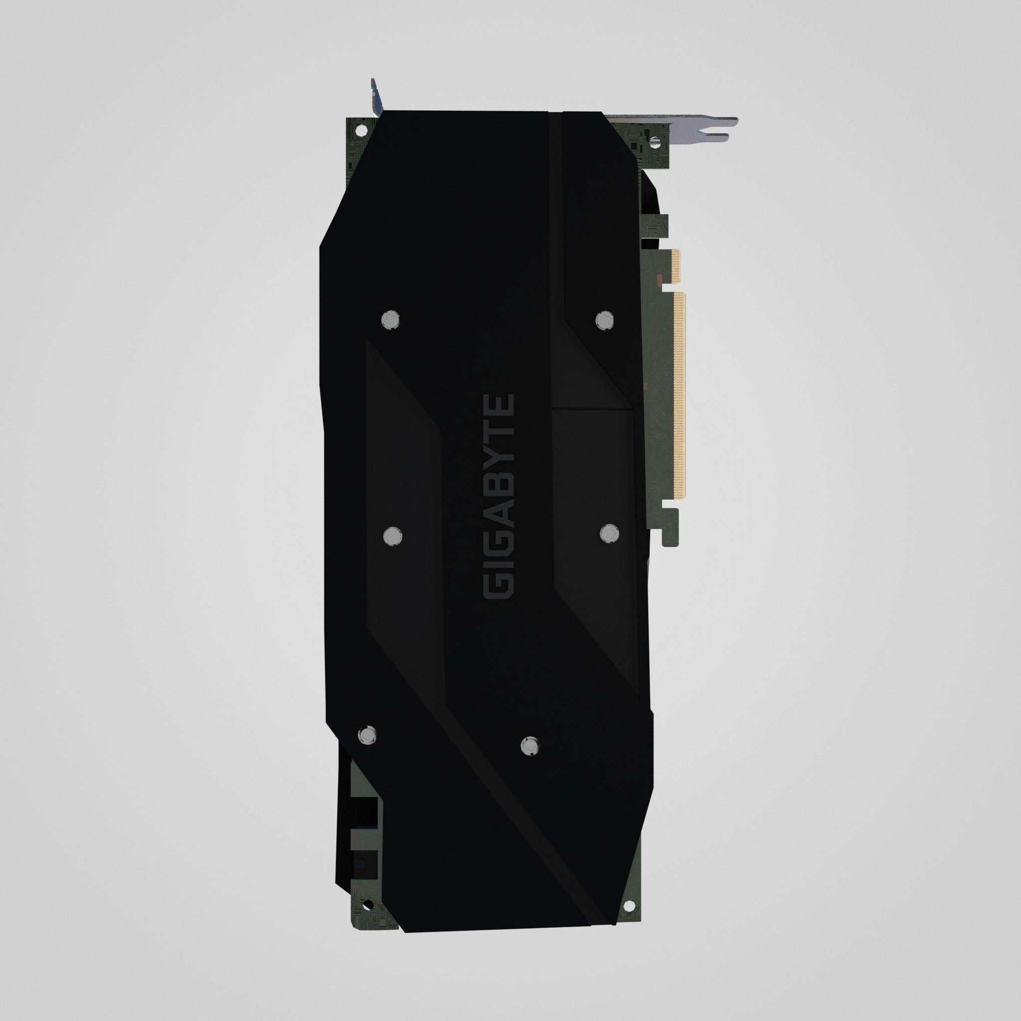 GPU Nvidia RTX 2060 Low-poly 3D model_12