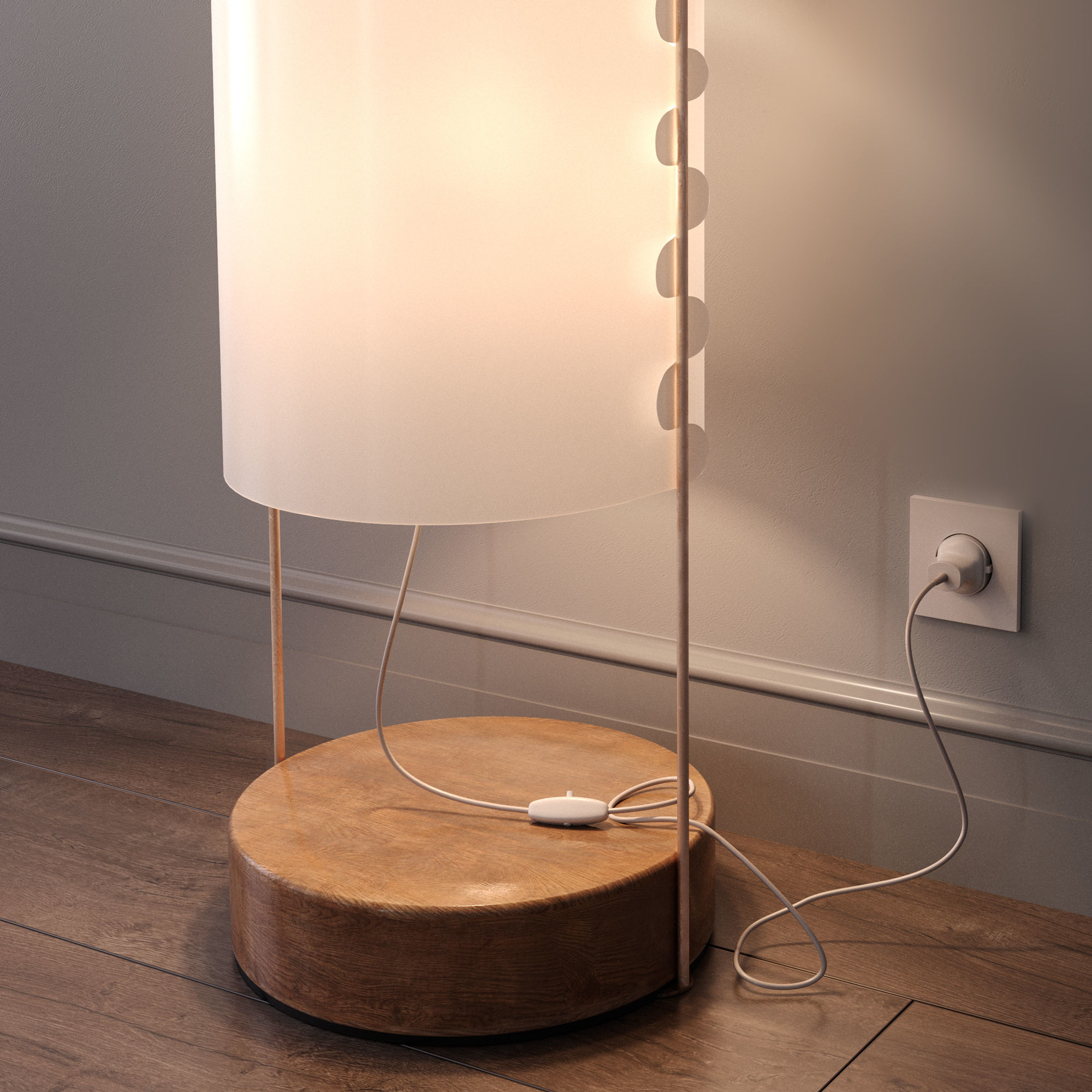 Floor Lamp M1 3D model_5