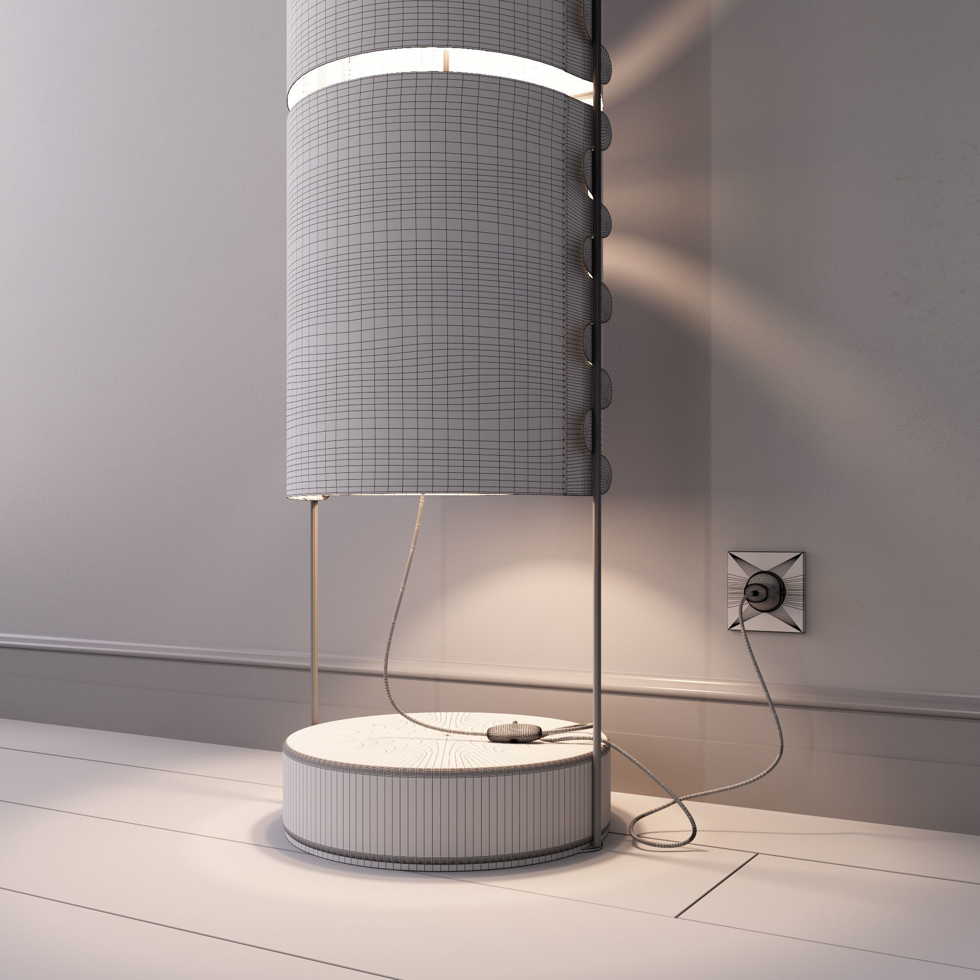 Floor Lamp M1 3D model_7
