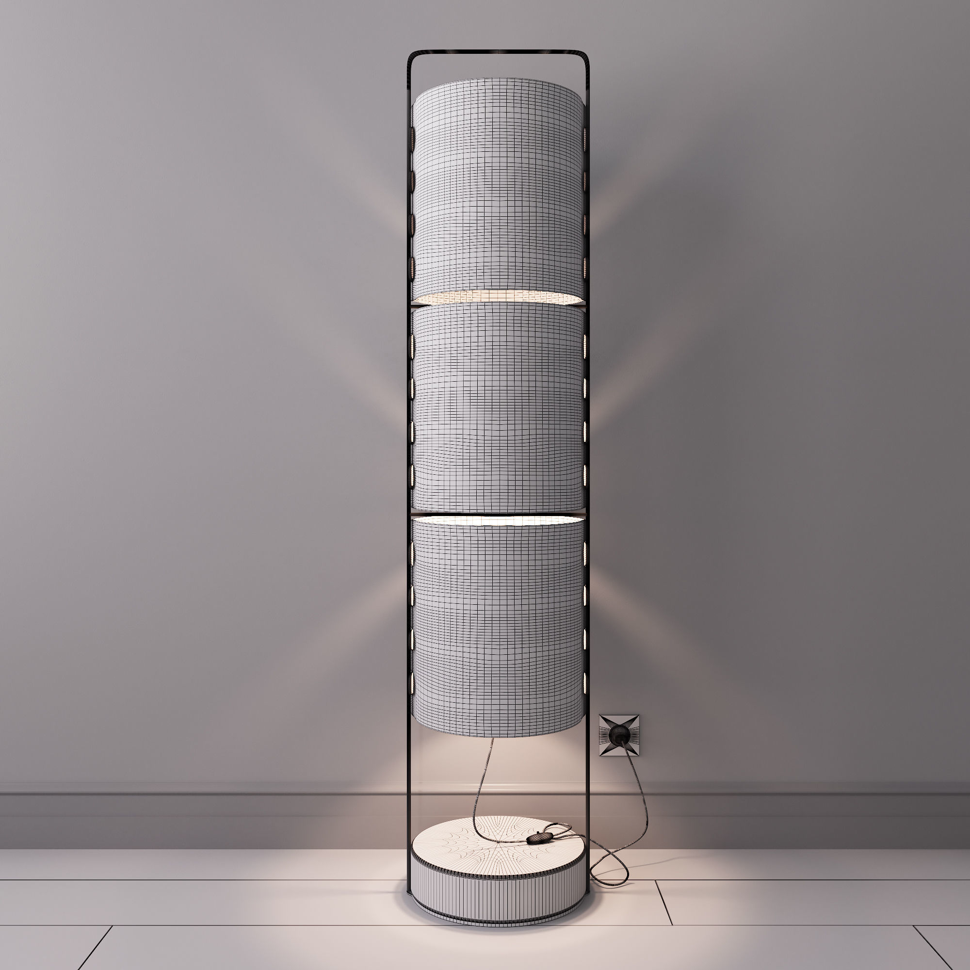 Floor Lamp M1 3D model_6