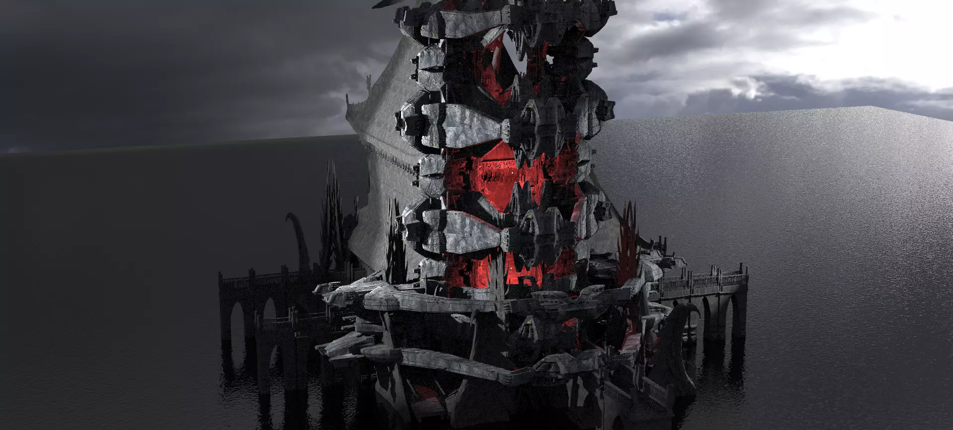 Lord Oda Nobunaga dragon temple 3D model_0