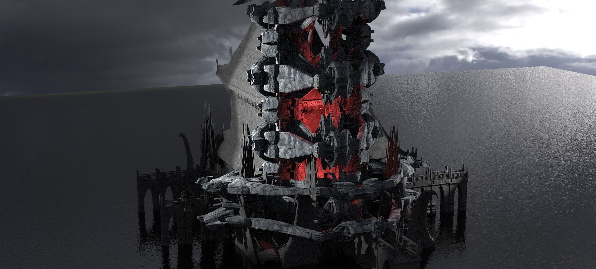 Lord Oda Nobunaga dragon temple 3D model_1