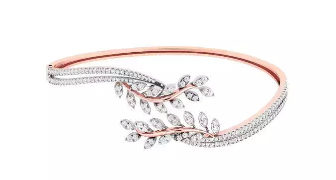 Women Bangle Bracelets Bracelet 3dm STL OBJ FBX Render Details