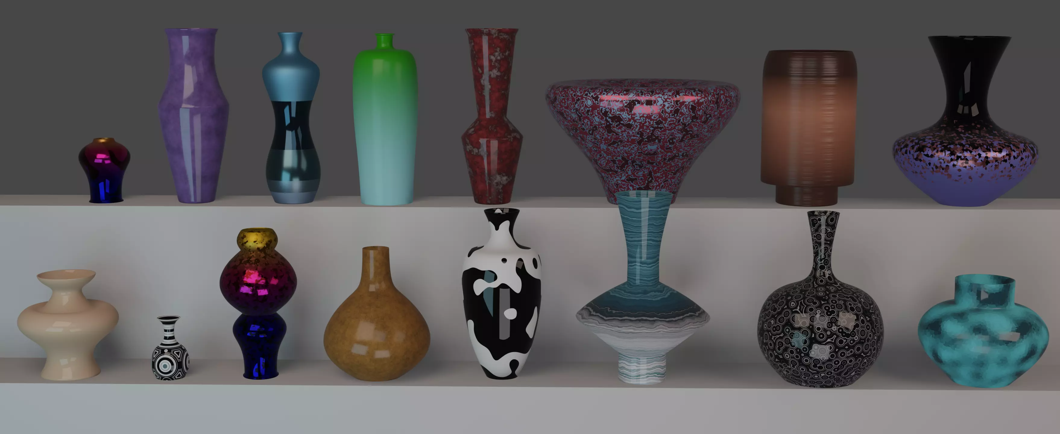Ultimate vases pack Low-poly 3D model_0
