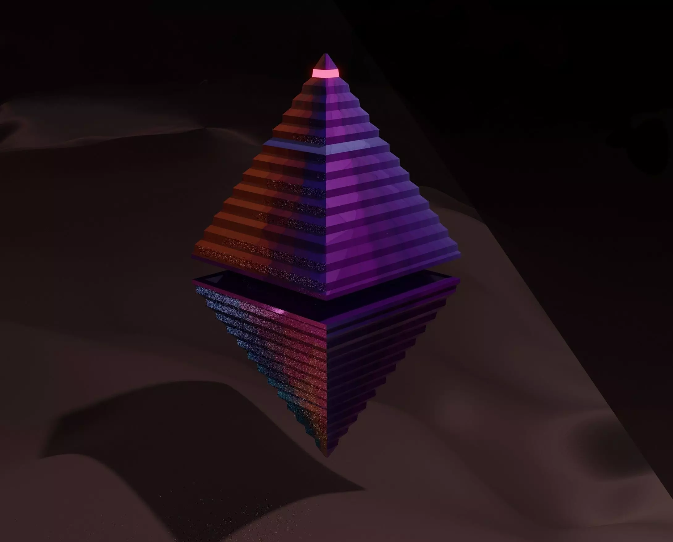 Artefact for desing Low-poly 3D model